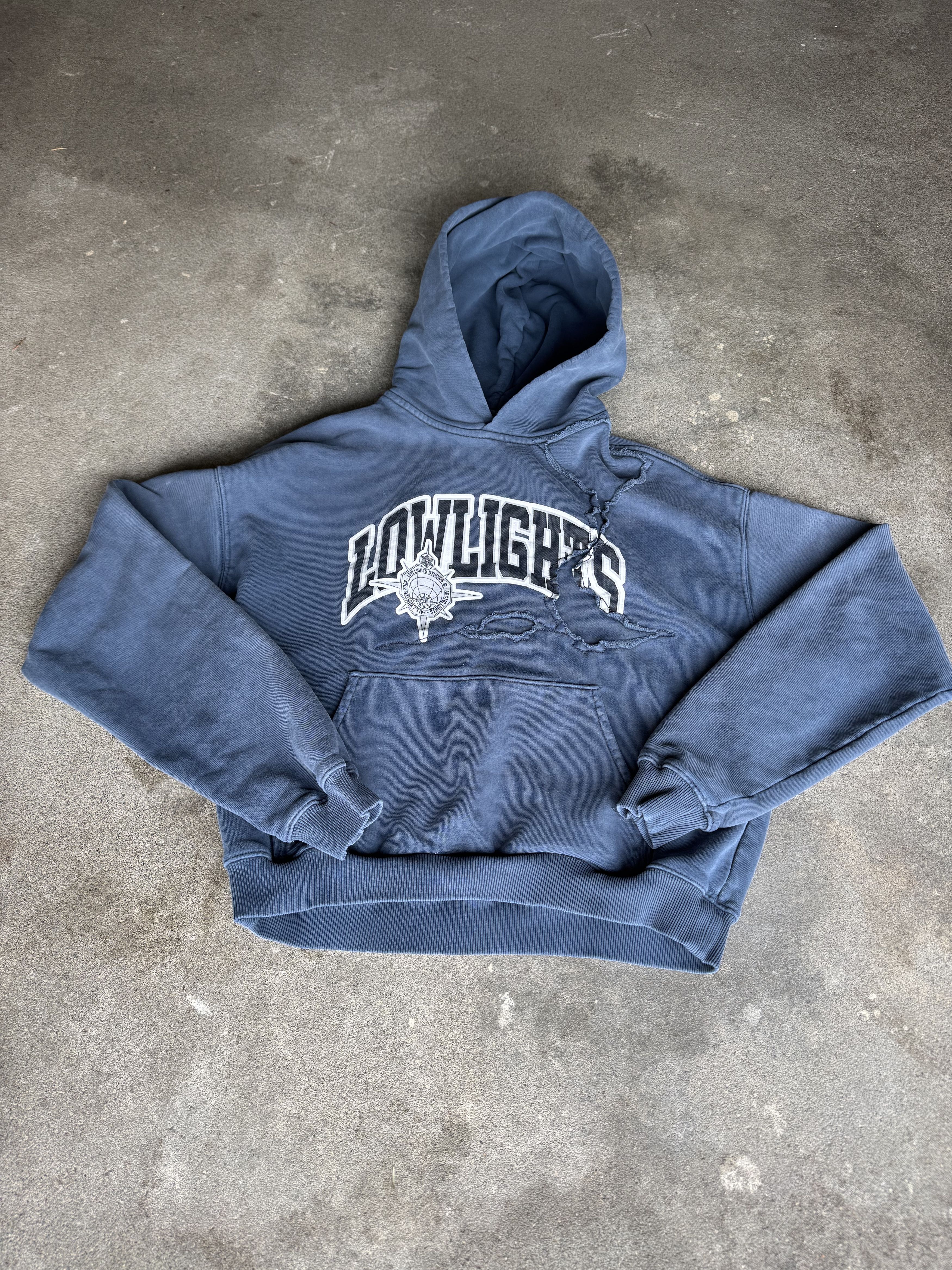 Low Light Studios Low Lights Studios Distressed Hoodie Size US M / EU 48-50 / 2 - 1 Thumbnail