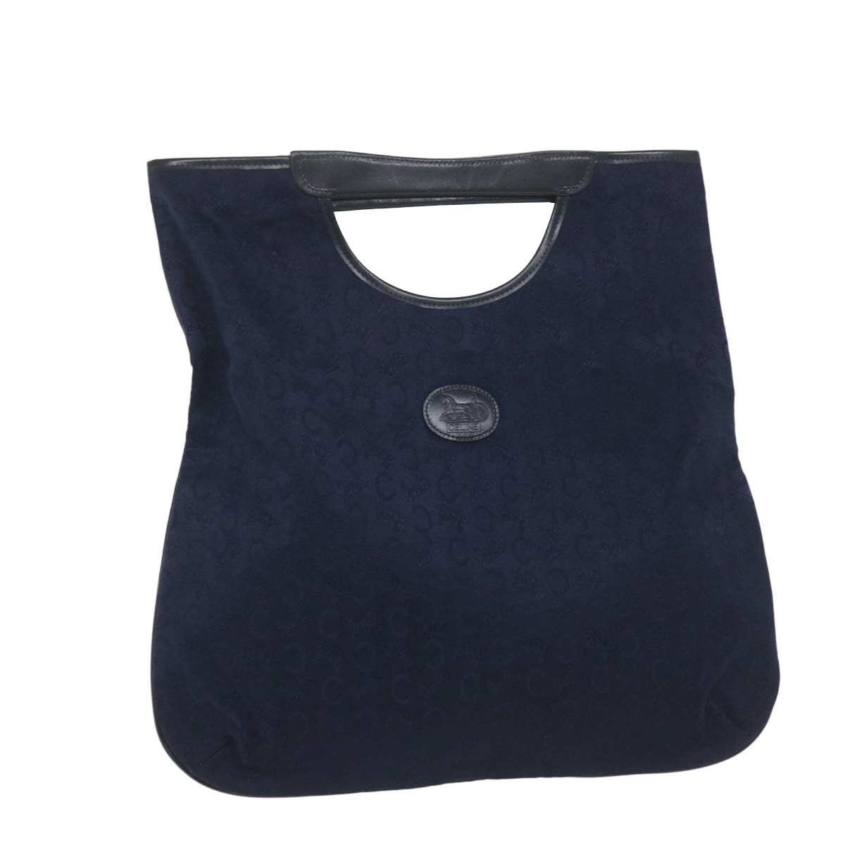 image of Celine C Macadam Canvas Hand Bag Navy Auth Ar10793, Women's