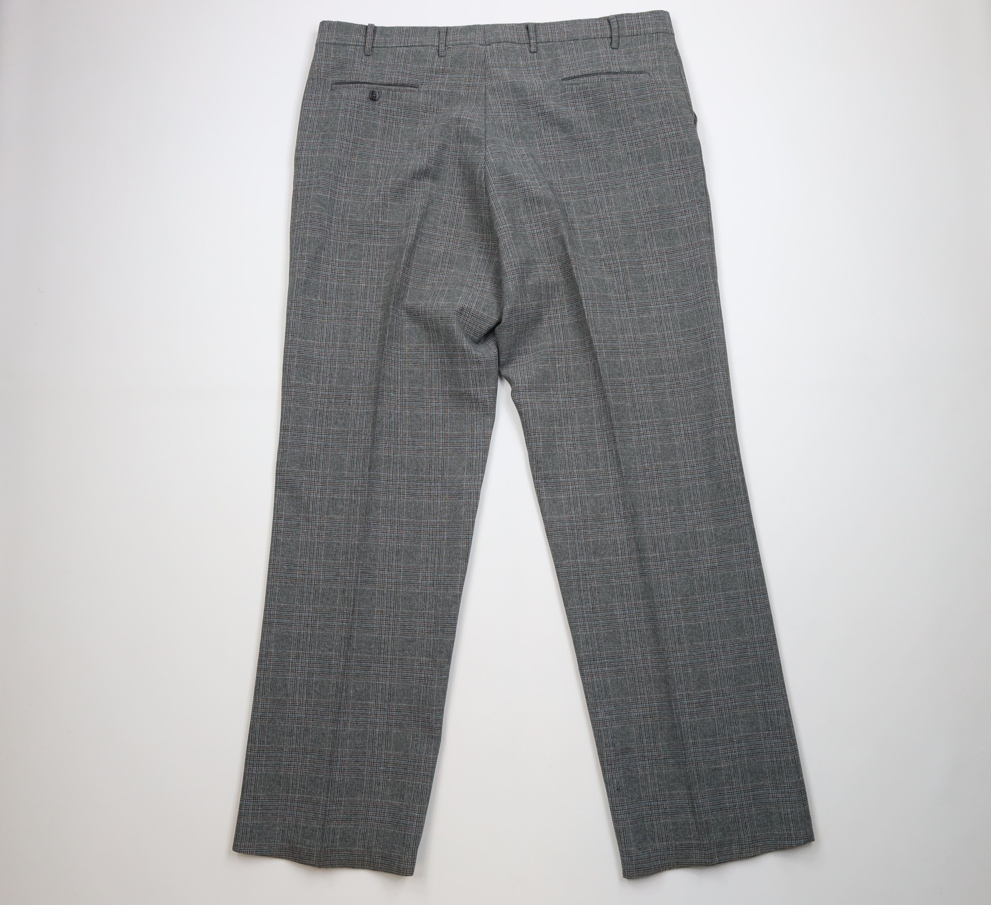 Vintage Vintage 70s Wide Leg Chino Pants Houndstooth Plaid USA Size US 42 / EU 58 - 9 Thumbnail