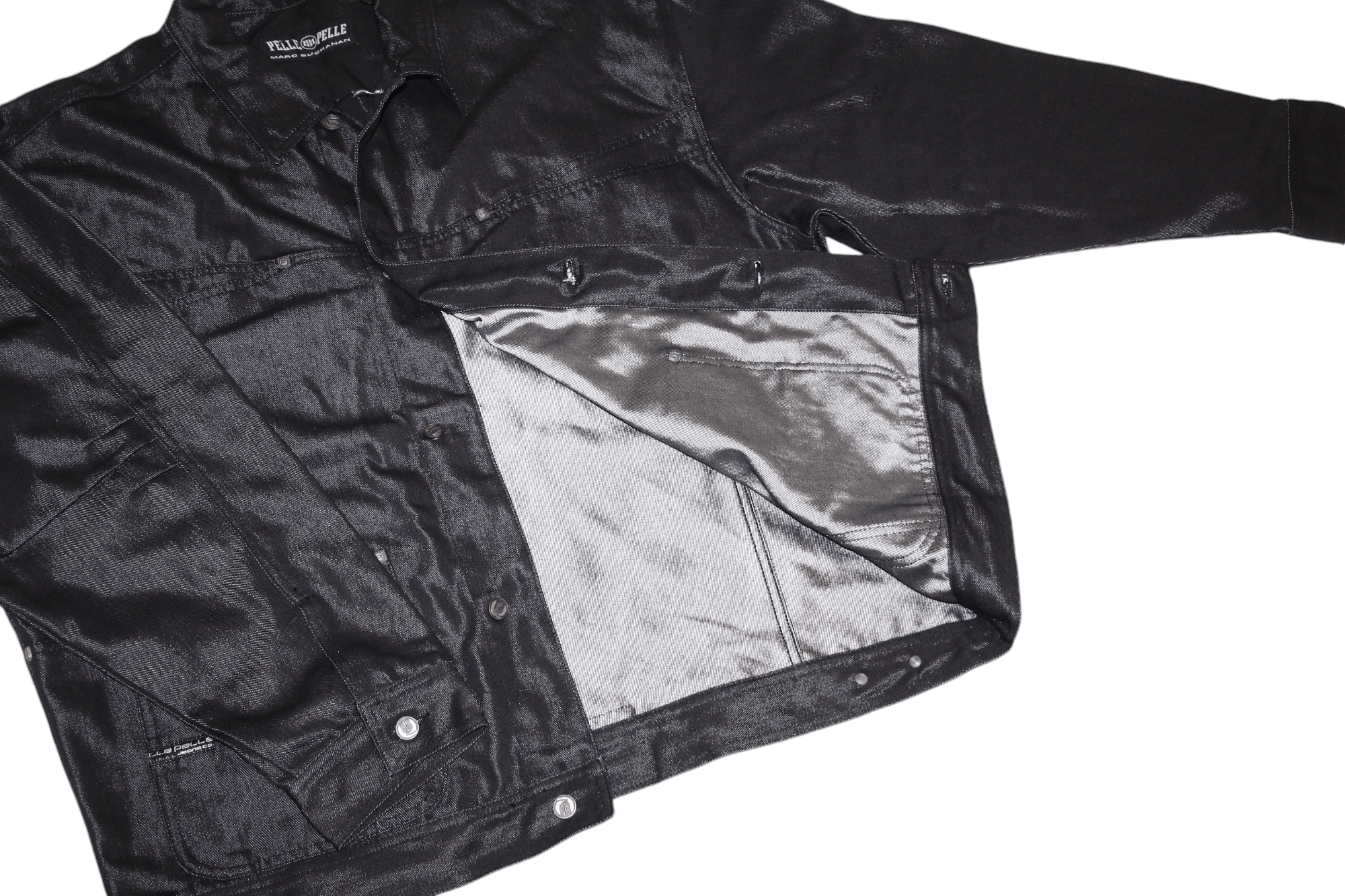 Pelle Pelle VTG Pelle Pelle Black Shrkdnm OG Baggy Chore Jacket Size US XXL / EU 58 / 5 - 10 Thumbnail