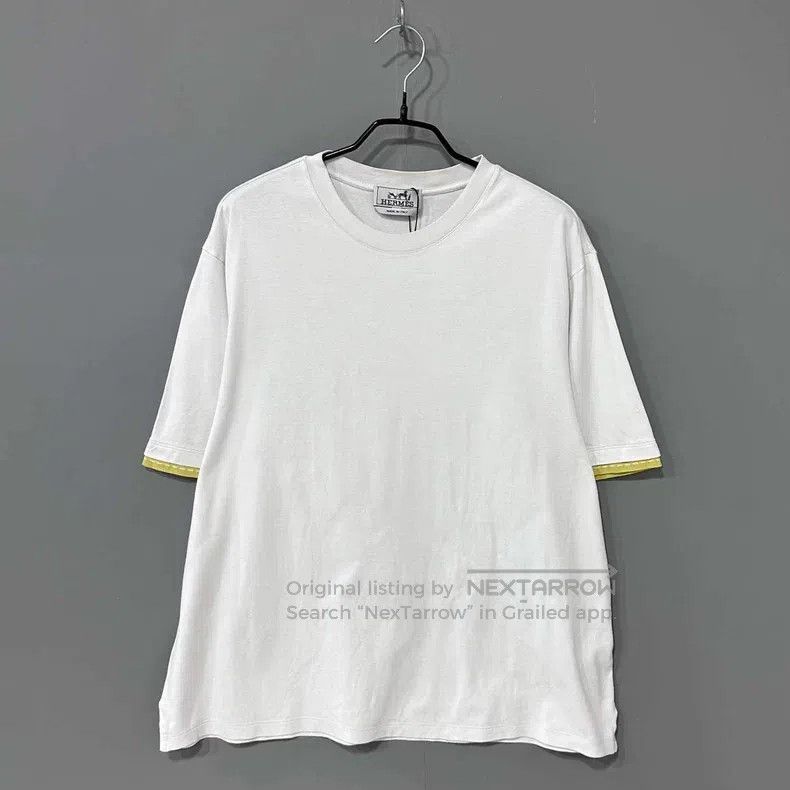 Hermes Hermes White short sleeve Size US L / EU 52-54 / 3 - 1 Thumbnail