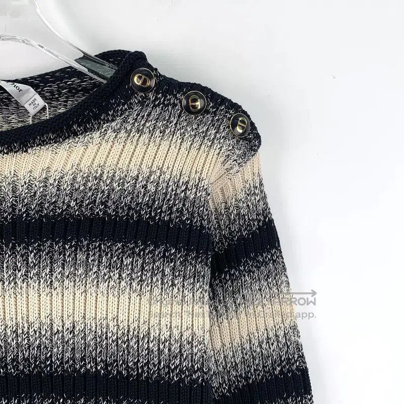Dior Dior Color Block Cotton Women's Sweater . Size XS / US 0-2 / IT 36-38 - 3 Thumbnail