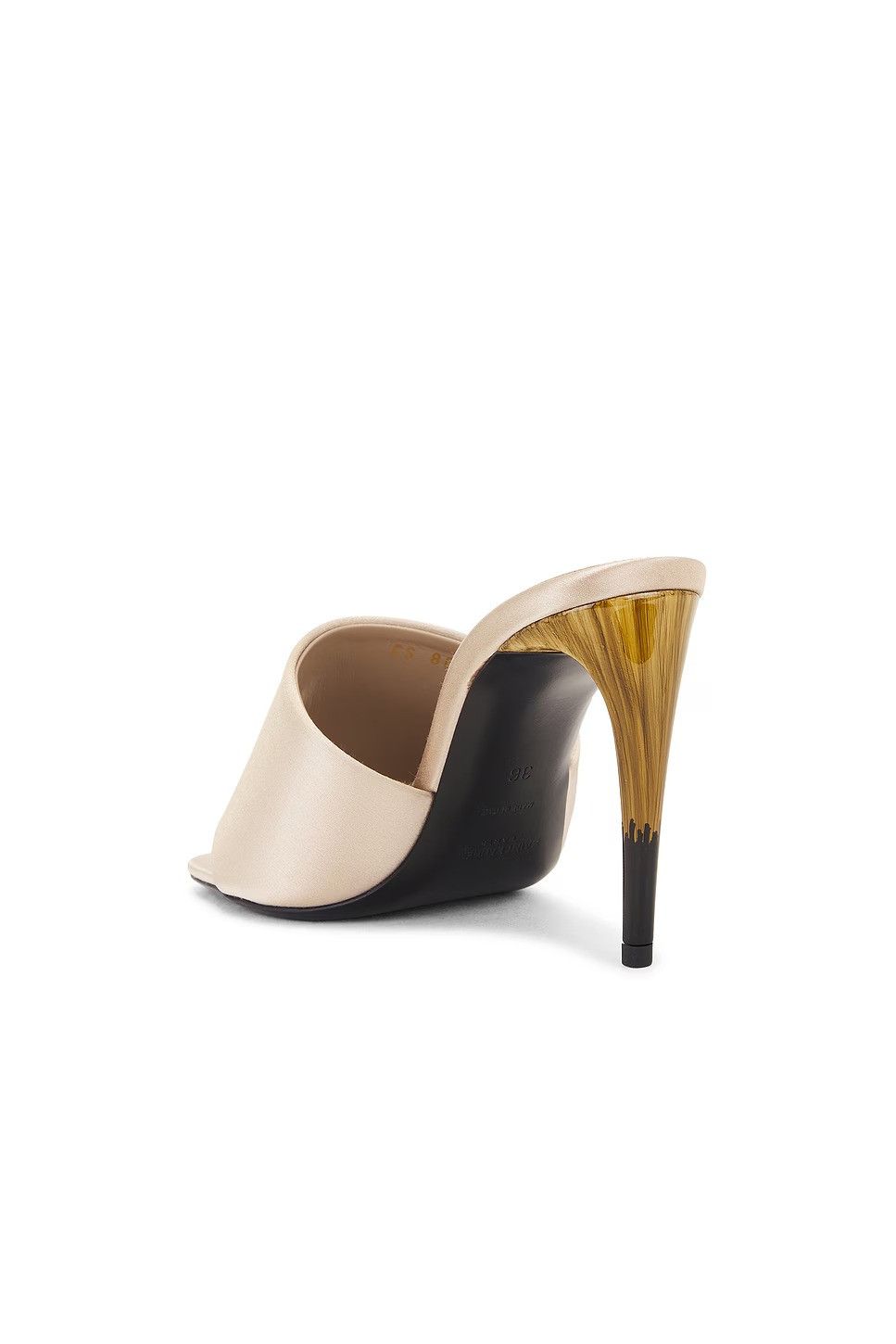 Saint Laurent Paris o1w1db10526 800068 Lodge Mules in Satin Crepe Partridge Pink Size US 8 / IT 38 - 3 Thumbnail