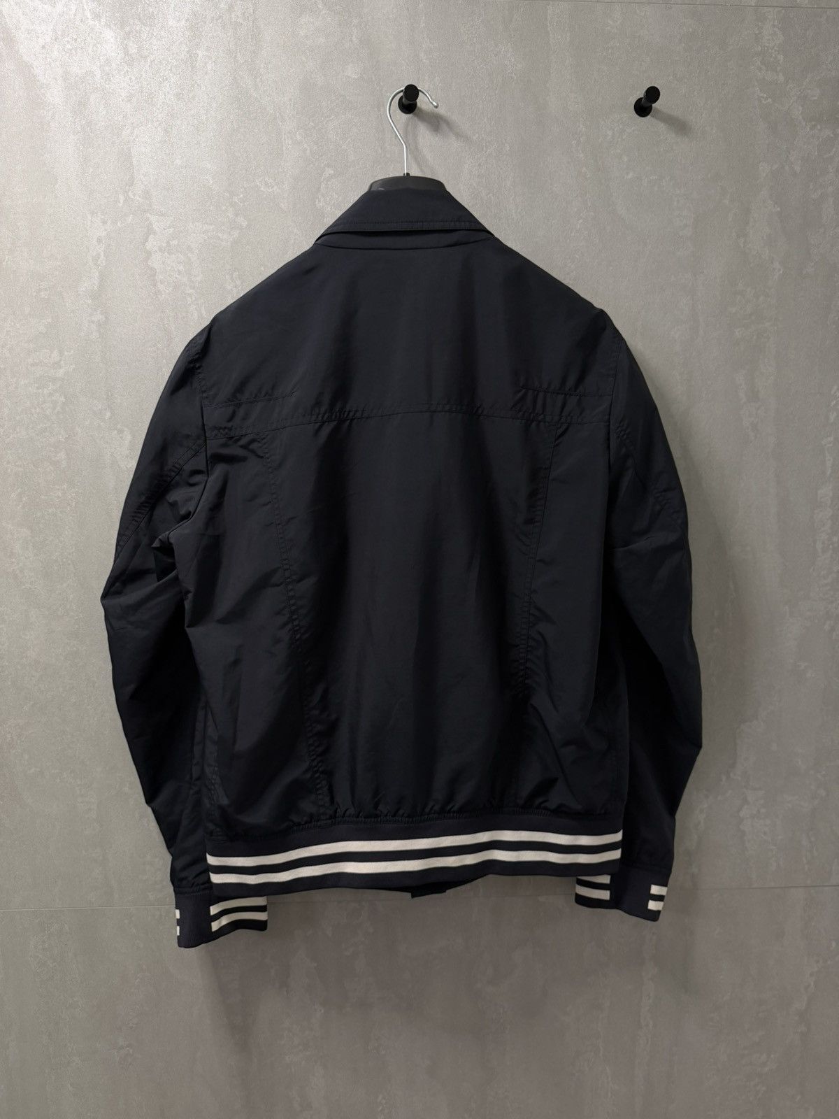 Dior Authentic Dior Men’s Navy Bomber Jacket Size 52 Button Front Size US L / EU 52-54 / 3 - 3 Thumbnail