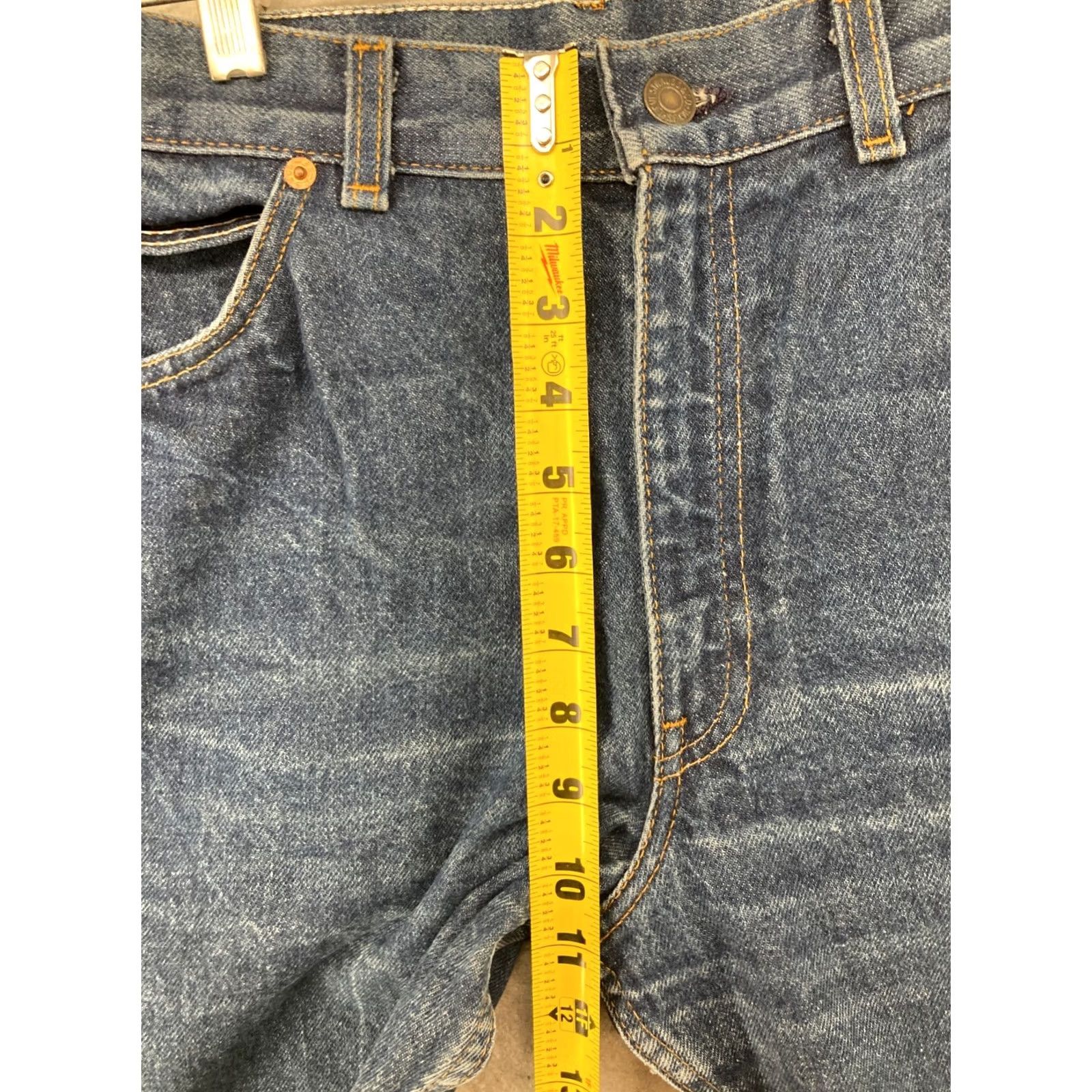 Levi's VINTAGE Levi's Jeans Women Regular Bootcut 70s Blue Denim Mid Rise 28x30 WW Mens Girls Size 28" / US 6 / IT 42 - 4 Thumbnail