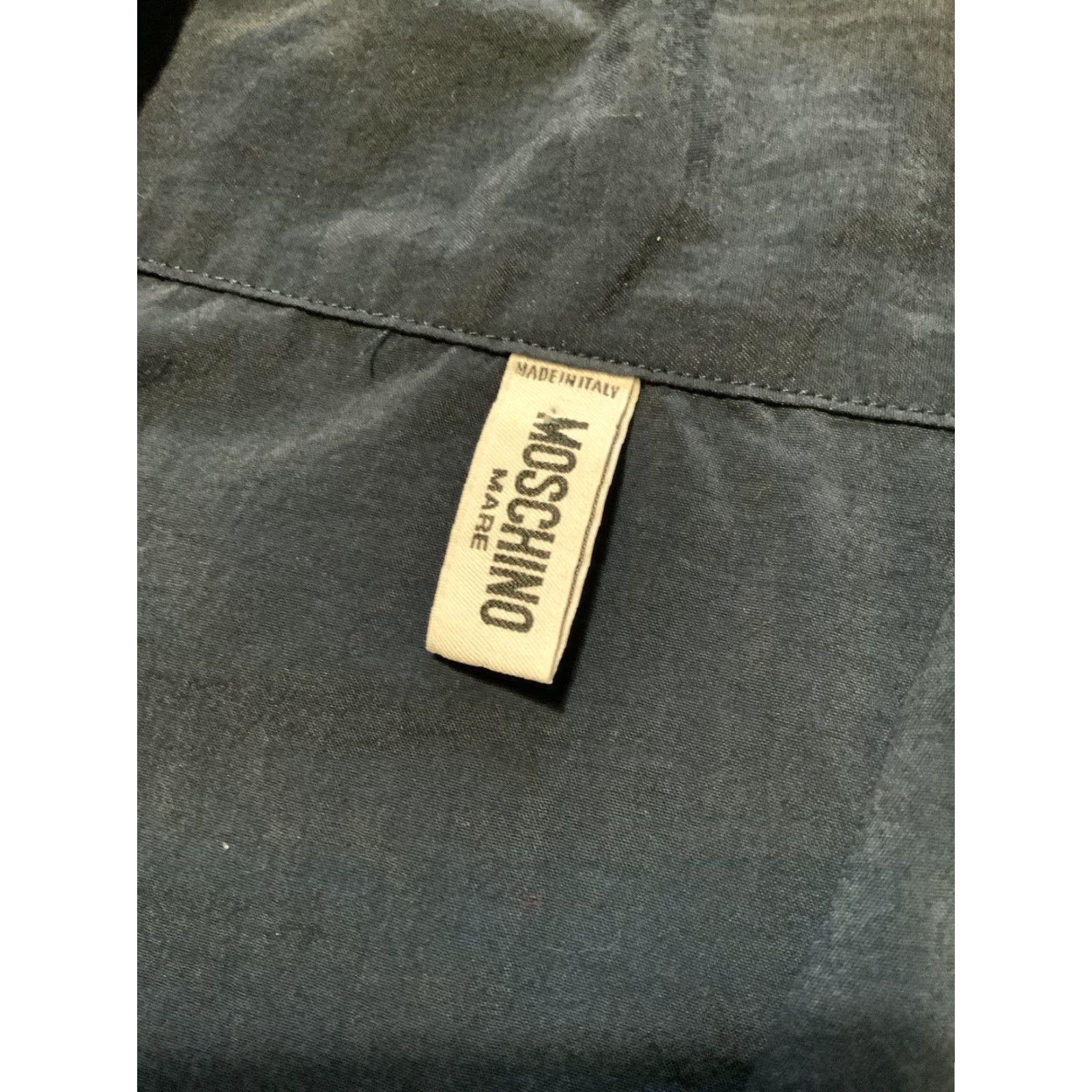 Moschino VINTAGE Moschino Mare Made In Italy Windbreaker Navy Zip Front Track Jacket Sz. M Men Jacket Size US M / EU 48-50 / 2 - 6 Thumbnail