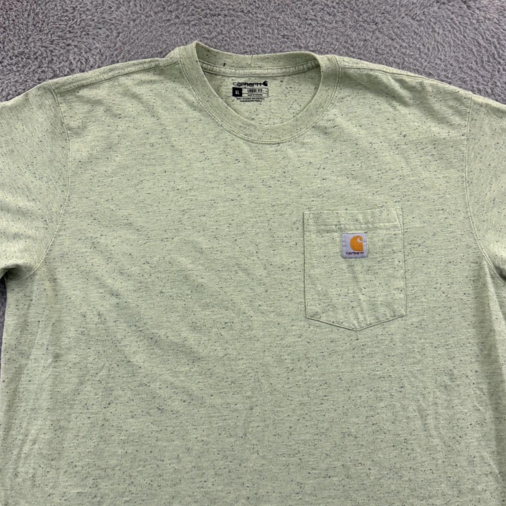 Carhartt Carhartt T-Shirt Men’s XL Green Short Sleeve Pocket Outdoor Workwear Crew Neck Size US XL / EU 56 / 4 - 3 Thumbnail