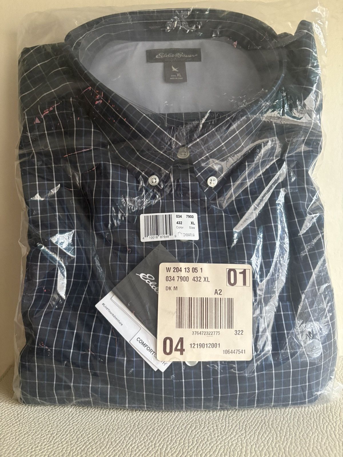Eddie Bauer Eddie Bauer Blue Plaid Button-Up Shirt NWT Size US XL / EU 56 / 4 - 1 Thumbnail