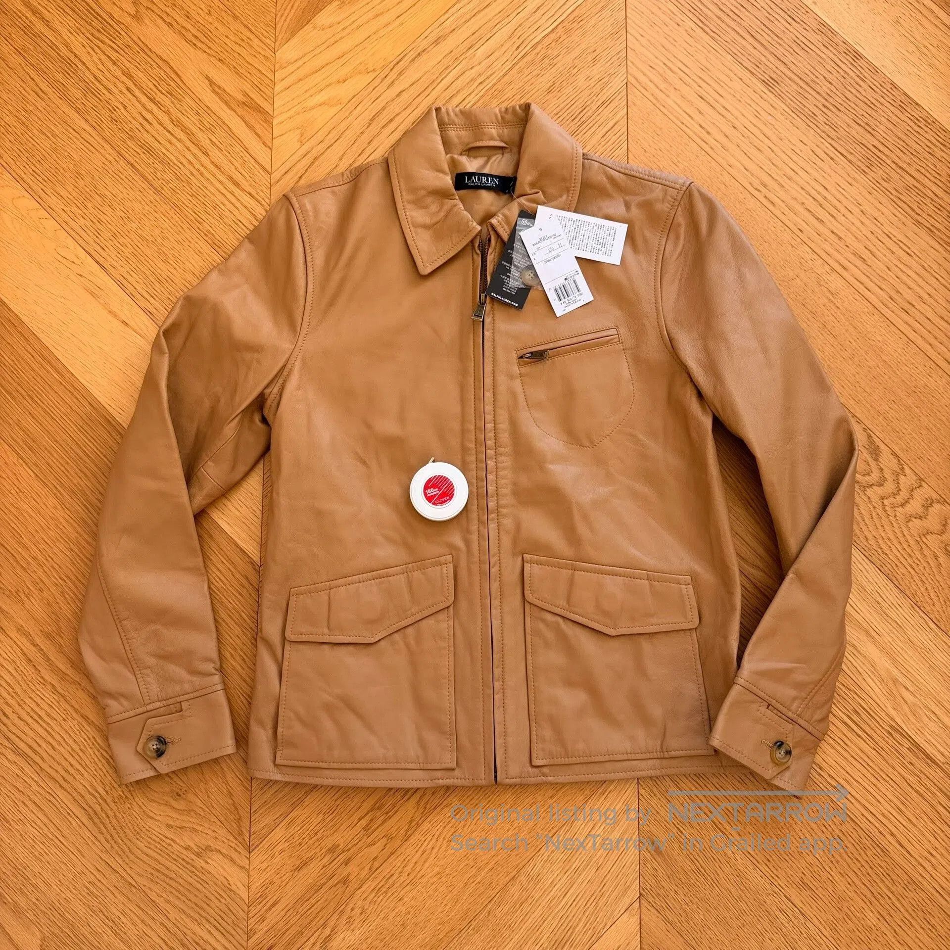 RRL Ralph Lauren Vintage Lambskin Outdoor Jacket for Women. Size XL / US 12-14 / IT 48-50 - 1 Thumbnail