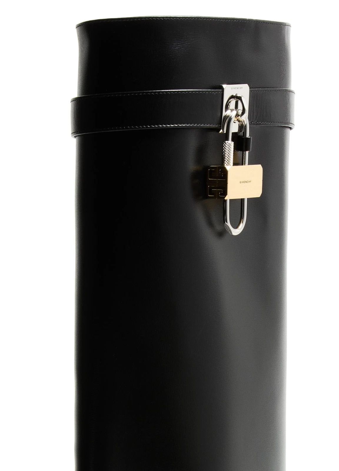 Givenchy GIVENCHY Shark Lock Black Leather 90mm Ankle Boots Size US 6 / IT 36 - 5 Thumbnail