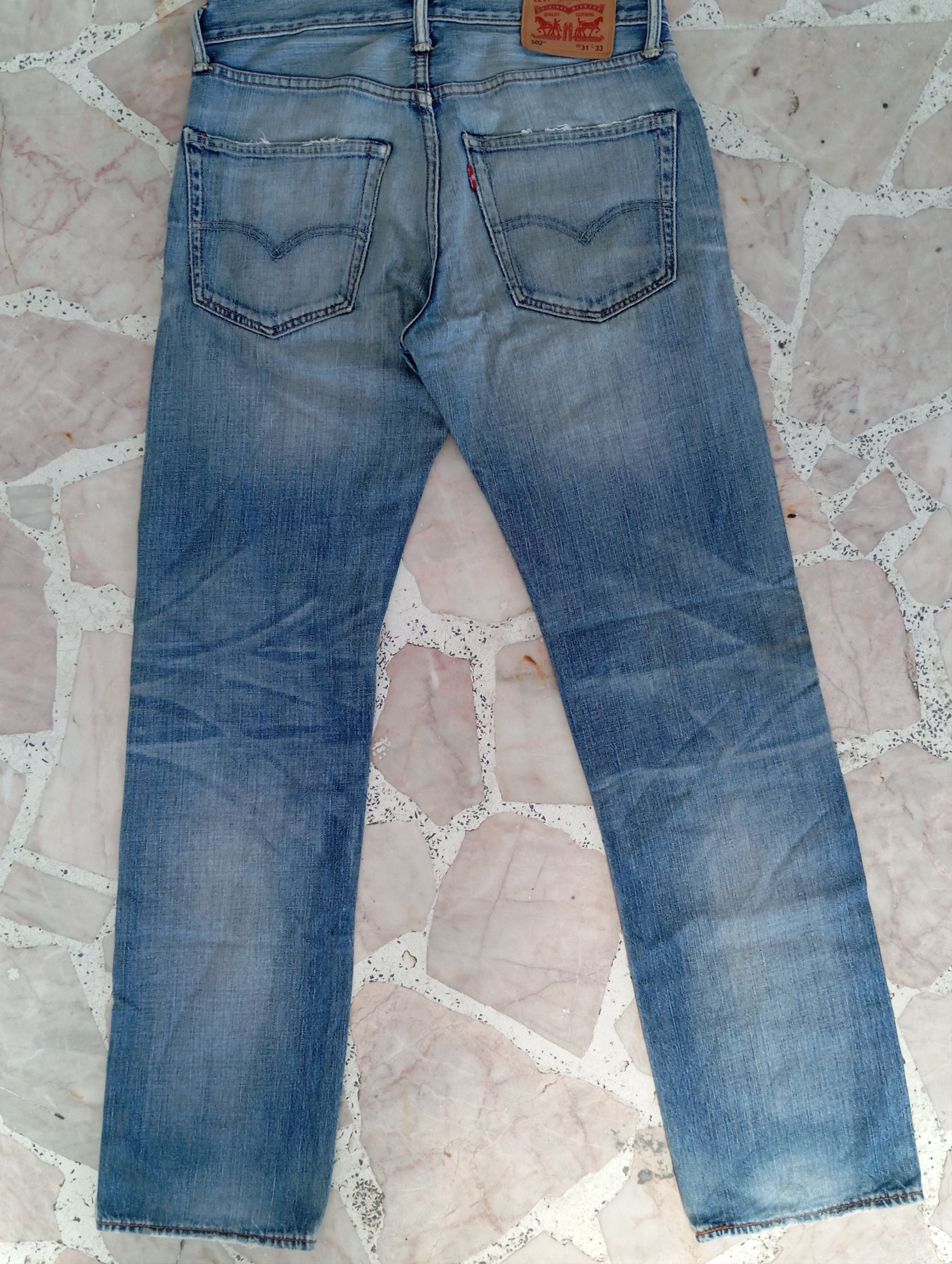 Levi's × Vintage Fair Distressed Levis Vintage Denim light blue with 502 tab Size US 31 - 9 Thumbnail