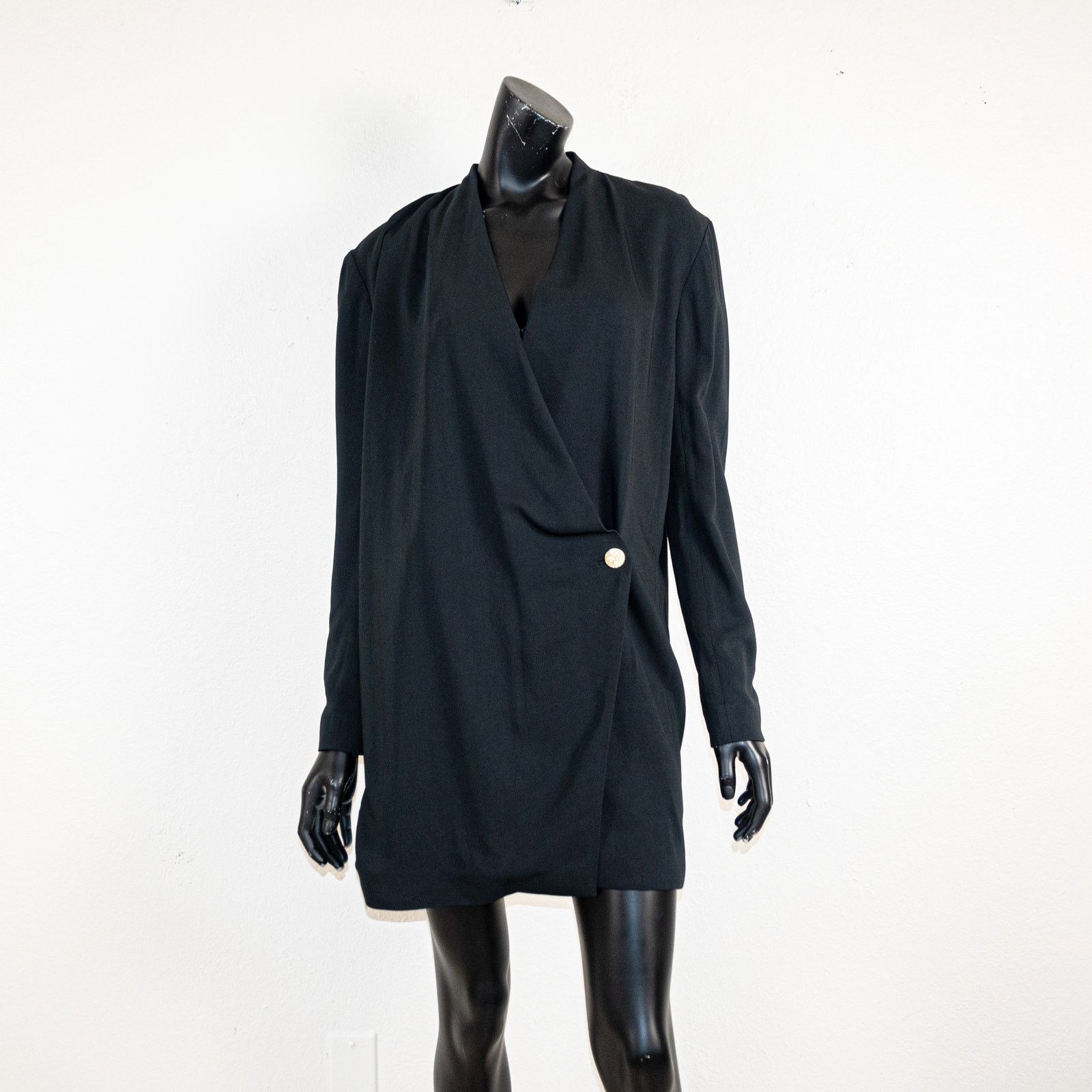 Anine Bing Anine Bing $545 Venice Long Sleeve Mini Dress in Black Size M / US 6-8 / IT 42-44 - 2 Thumbnail