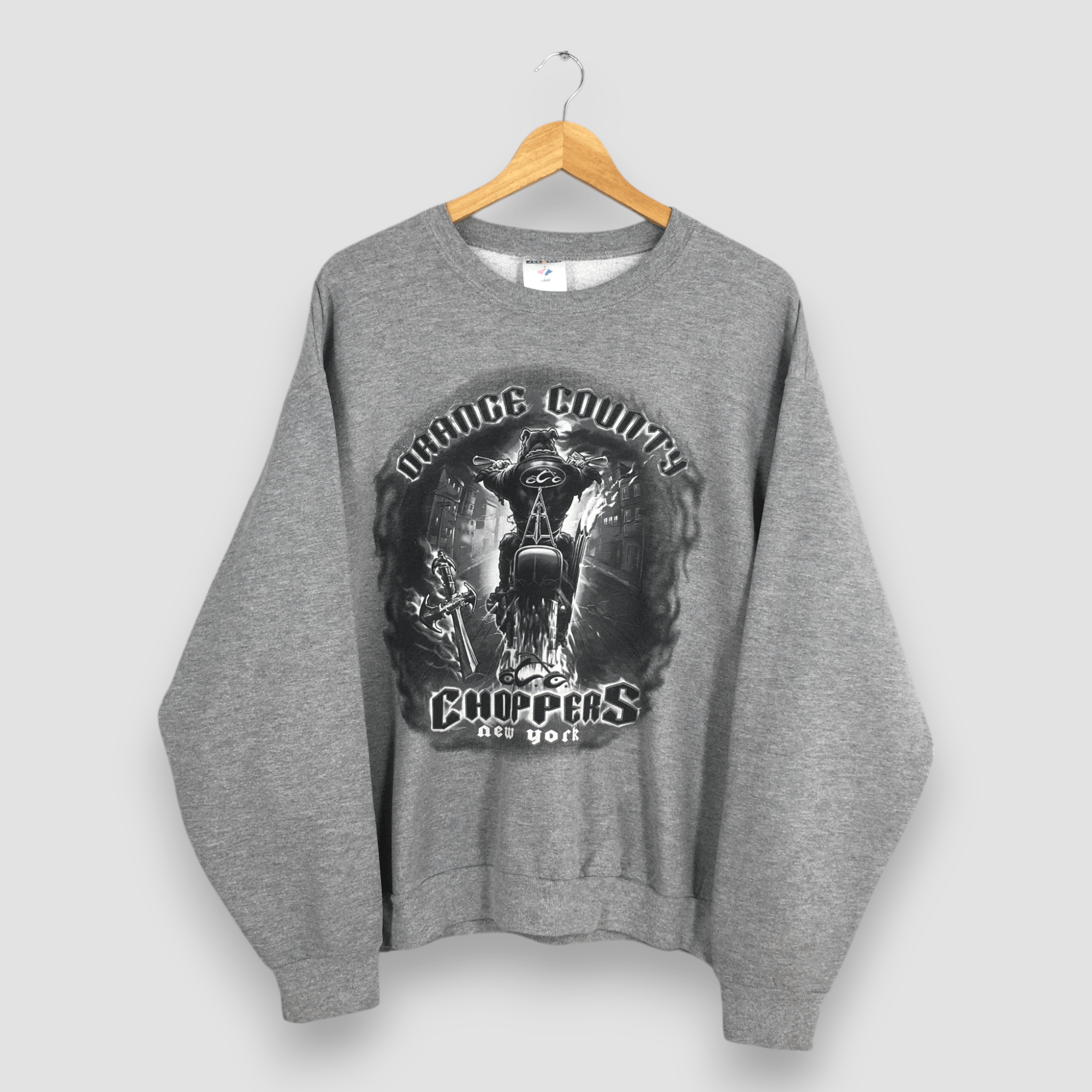Habitat × Vintage Vintage 90s Orange County Choppers Gray Sweatshirt Large Size US L / EU 52-54 / 3 - 1 Thumbnail