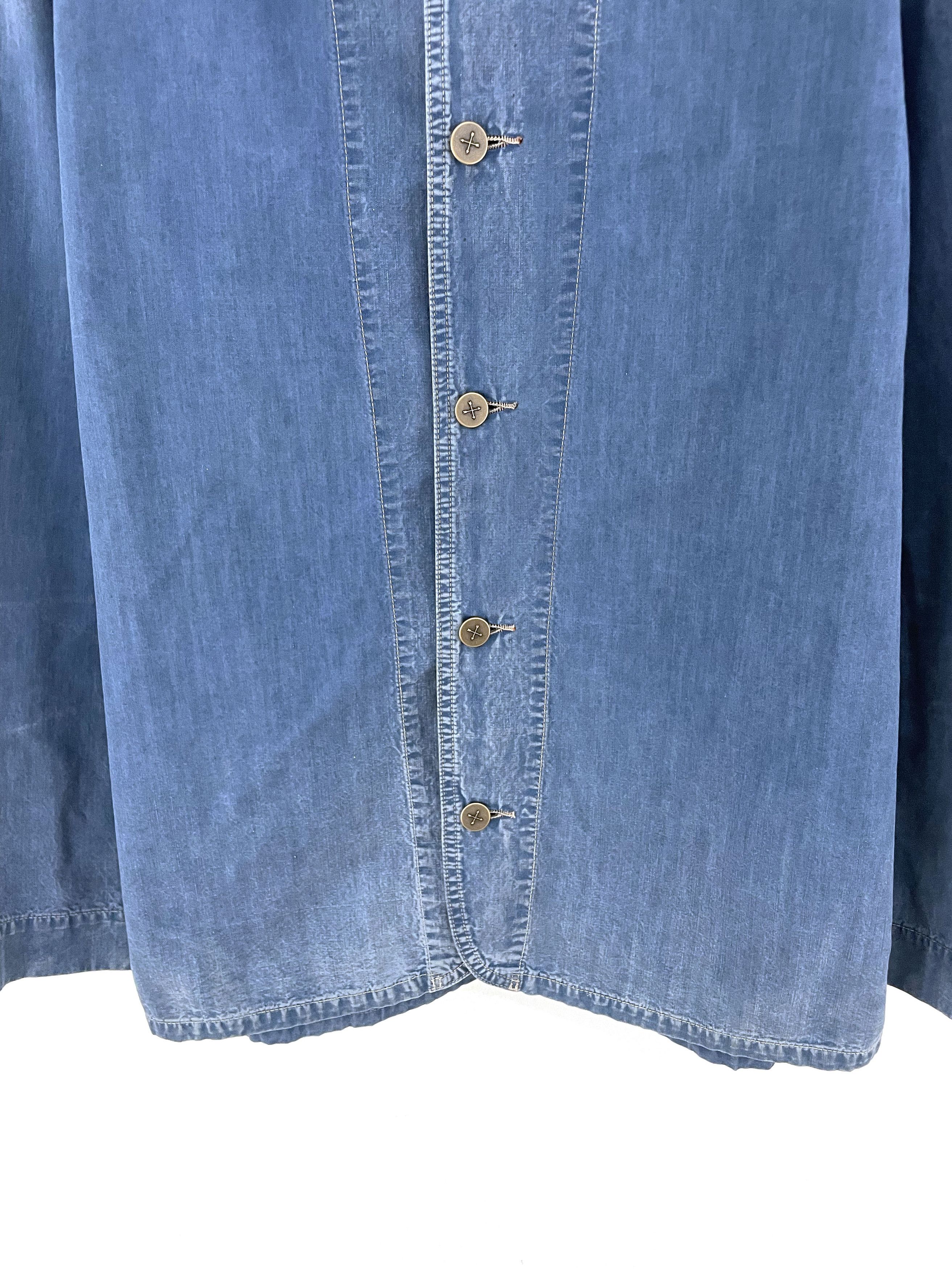Kapital Metal Button Denim Shirt Jacket Size US L / EU 52-54 / 3 - 5 Thumbnail