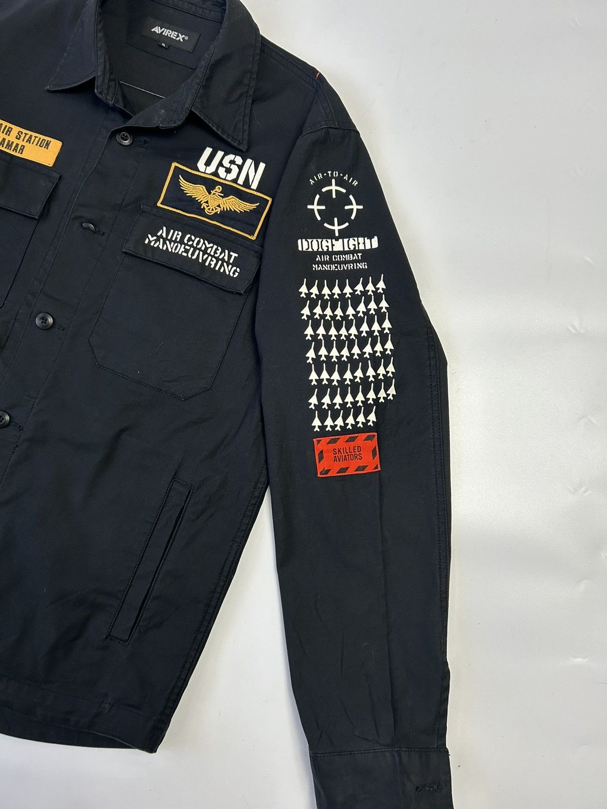 Avirex AVIREX TOP GUN BUTTON UP PATCHES SHIRT Size US XL / EU 56 / 4 - 4 Thumbnail