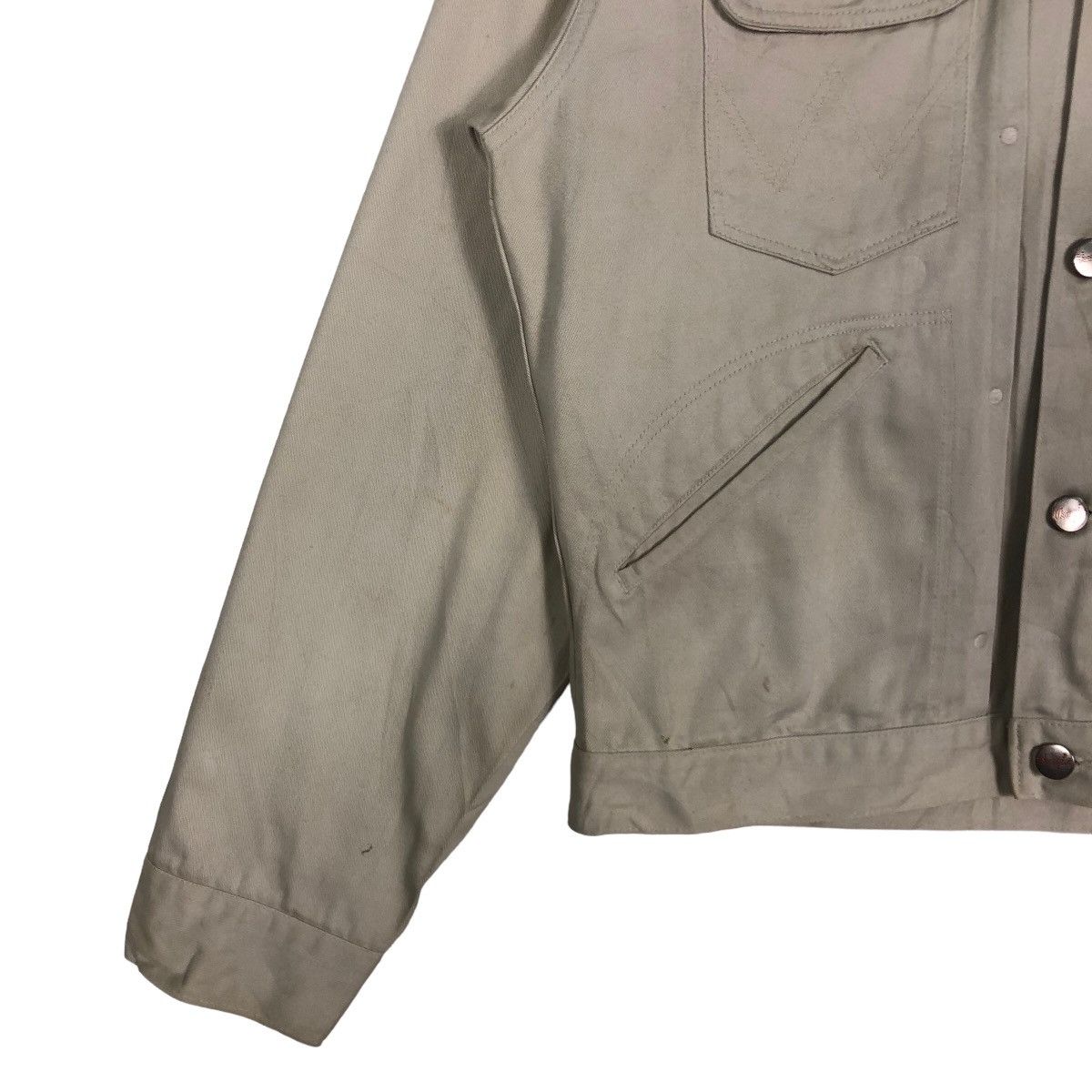 Japanese Brand 90’s Vintage Wrangler Union Made Trucker Jacket Biker Racer Size US M / EU 48-50 / 2 - 3 Thumbnail