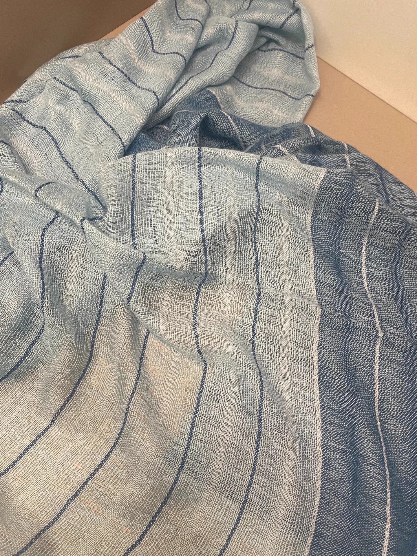 Loro Piana Loro Piana Sky Blue Cashmere Scarf 192x65cm Size ONE SIZE - 8 Thumbnail