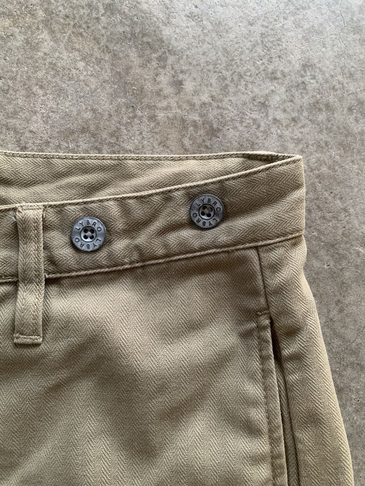 Nigel Cabourn LYBRO by Nigel Cabourn herringbone military design pants Size US 36 / EU 52 - 7 Thumbnail