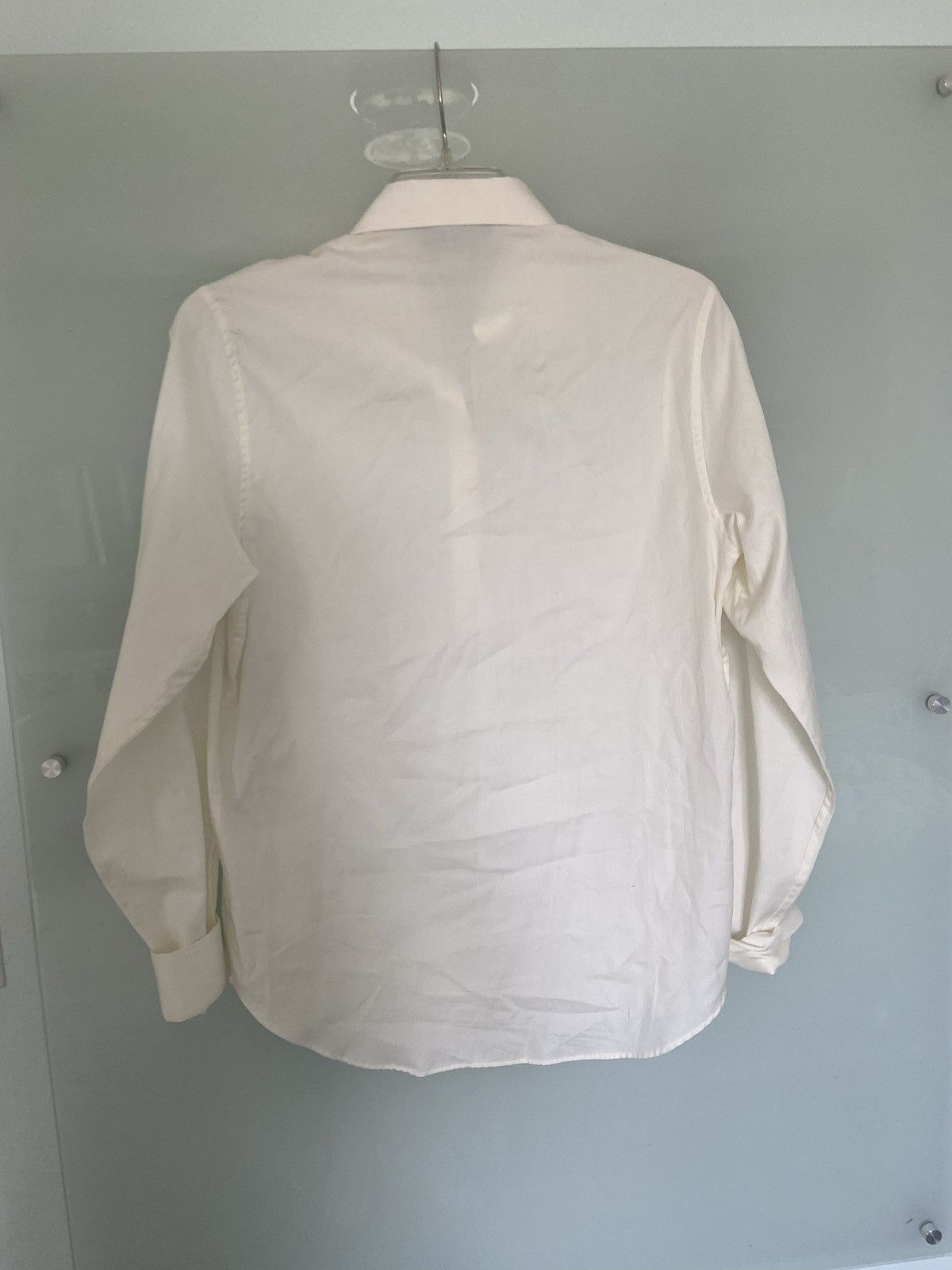 Gucci Gucci Ram Button-Down Collar Cotton Shirt in White Size S / US 4 / IT 40 - 2 Thumbnail