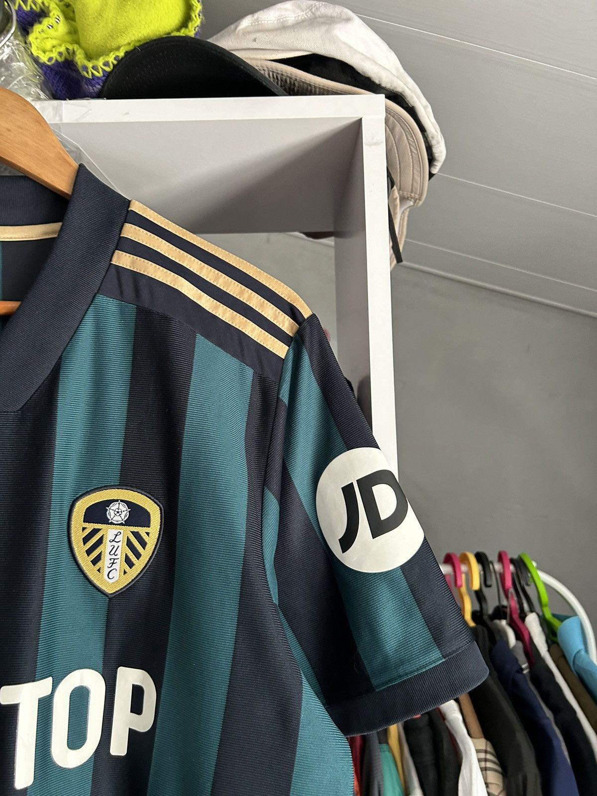 Adidas Leeds United 2021/22 away Adidas jersey Size US XL / EU 56 / 4 - 5 Thumbnail