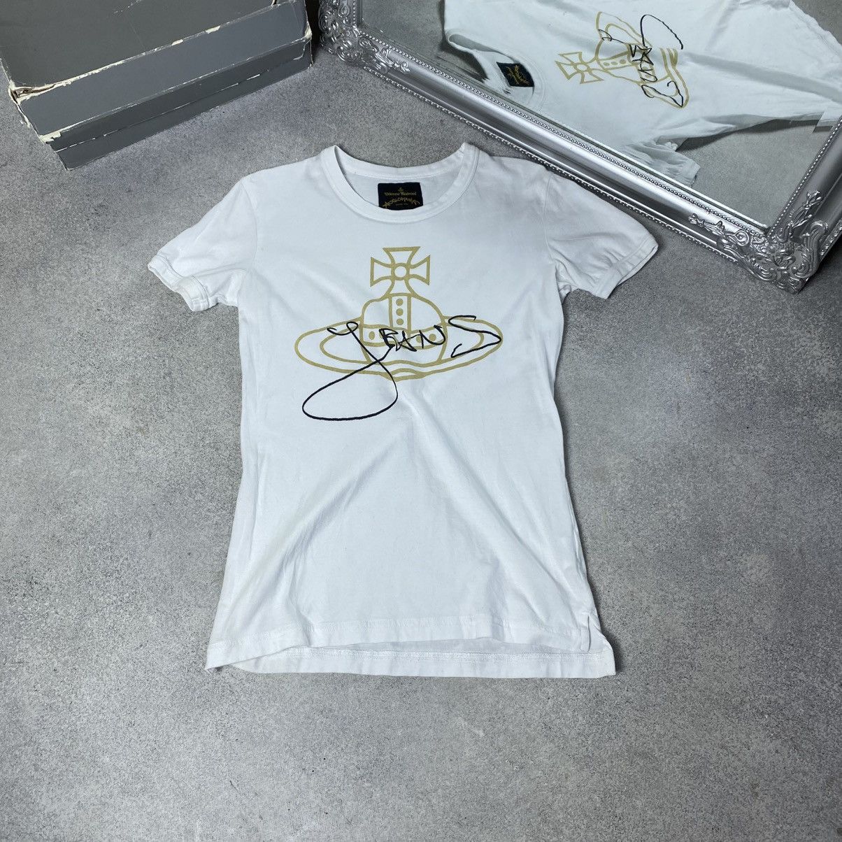Vivienne Westwood Vivienne Westwood Big Logo T shirt Size US S / EU 44-46 / 1 - 1 Thumbnail