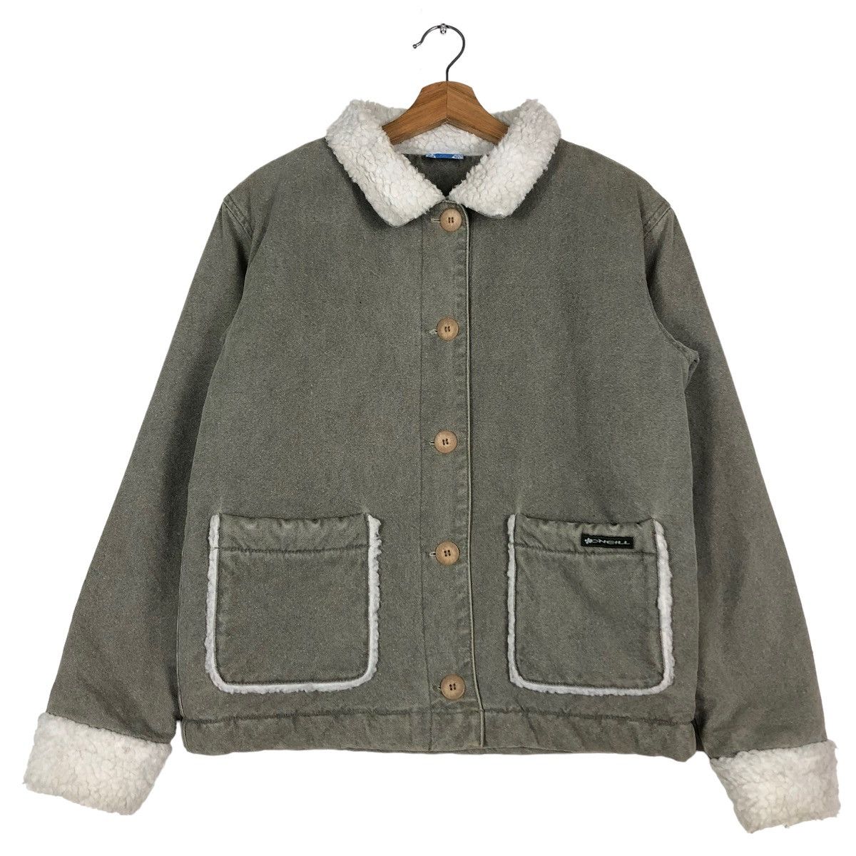 🔥VINTAGE CHORE JACKET WORK ONEILL SHEARLING LINING