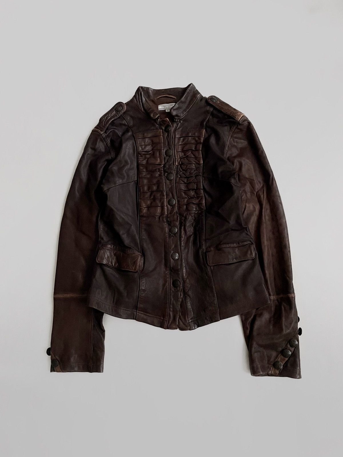 Other Hunkidory boho leather brown jacket 2000s Size S / US 4 / IT 40 - 1 Thumbnail