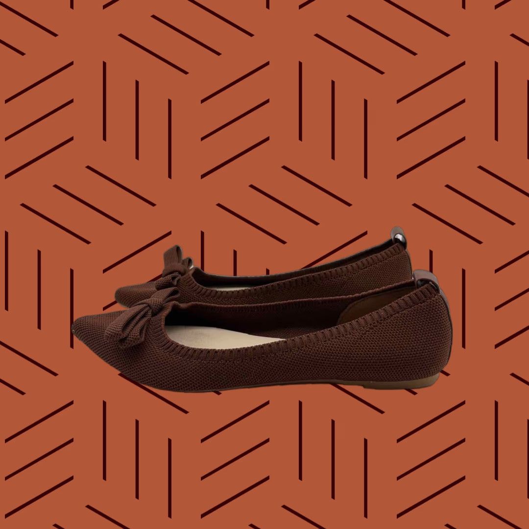 Pre-Owned Tahari Ballet Flats Brown Size 8.5