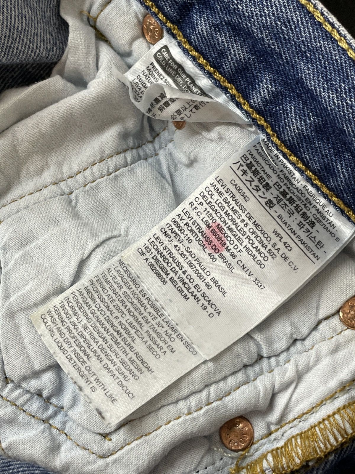 Levi's Levi's 501 custom patchwork denim jeans Size US 32 / EU 48 - 22 Thumbnail