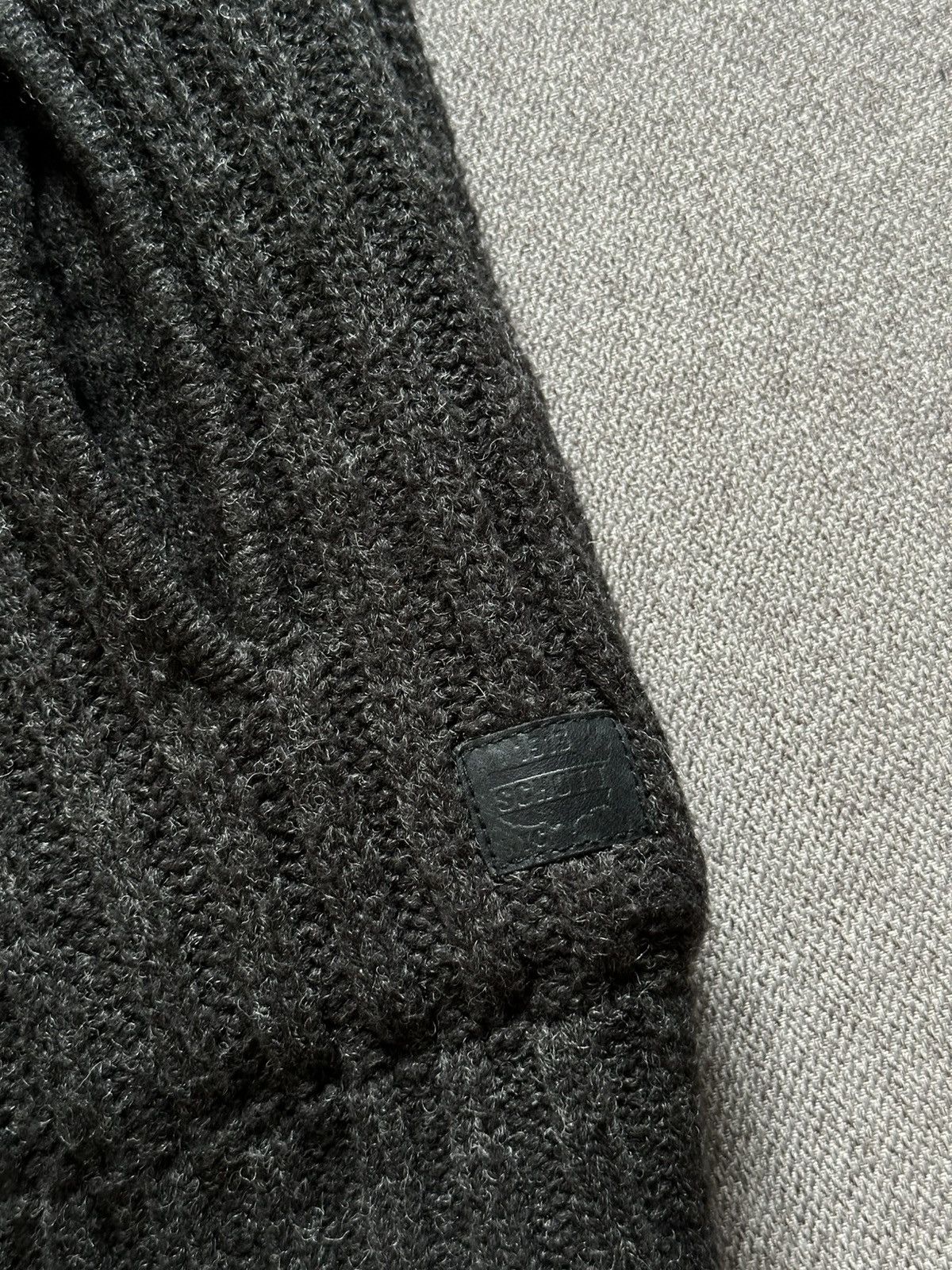 Schott Schott NYC wool/fleece heavy knitted zip hoodie/jacket Size US XL / EU 56 / 4 - 4 Thumbnail