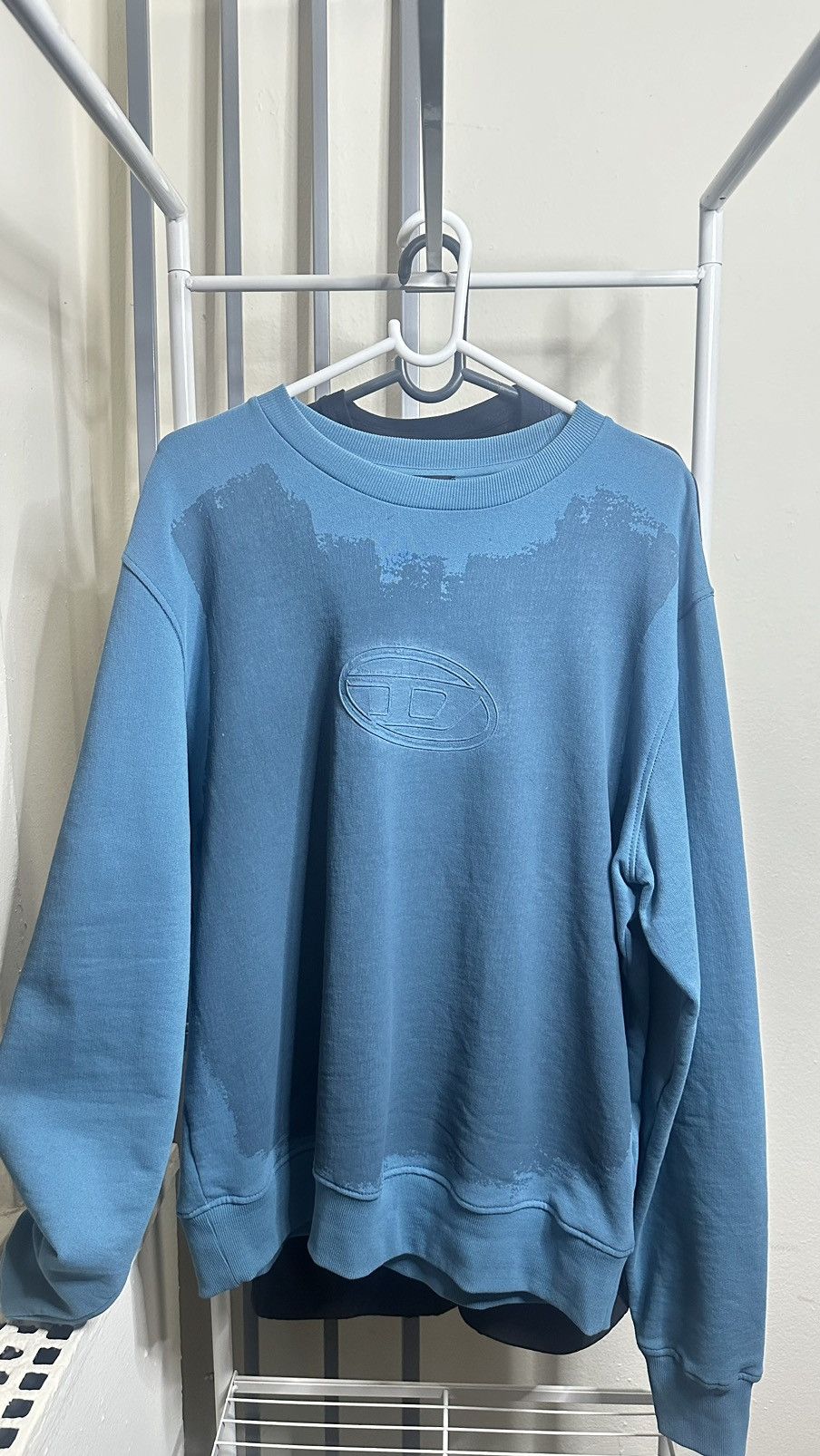 image of Diesel Long sleeve Sweatshirt in Blue, Men's (Size XL)