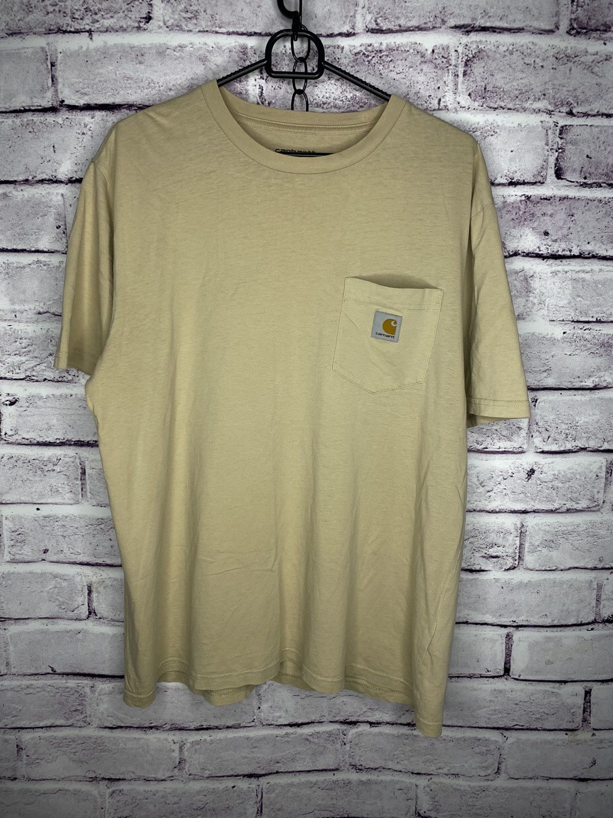 MENS T-Shirt Vintage Carhartt mini logo streetwear y2k