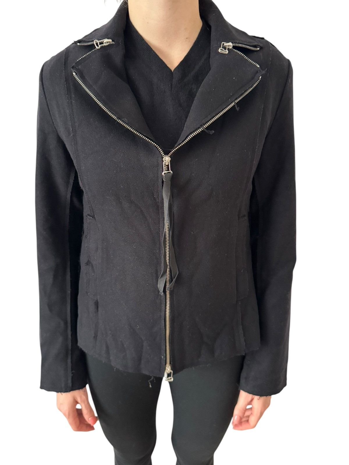 Maison Margiela × Vintage Maison Margiela MM6 Wool Biker Jacket 44 