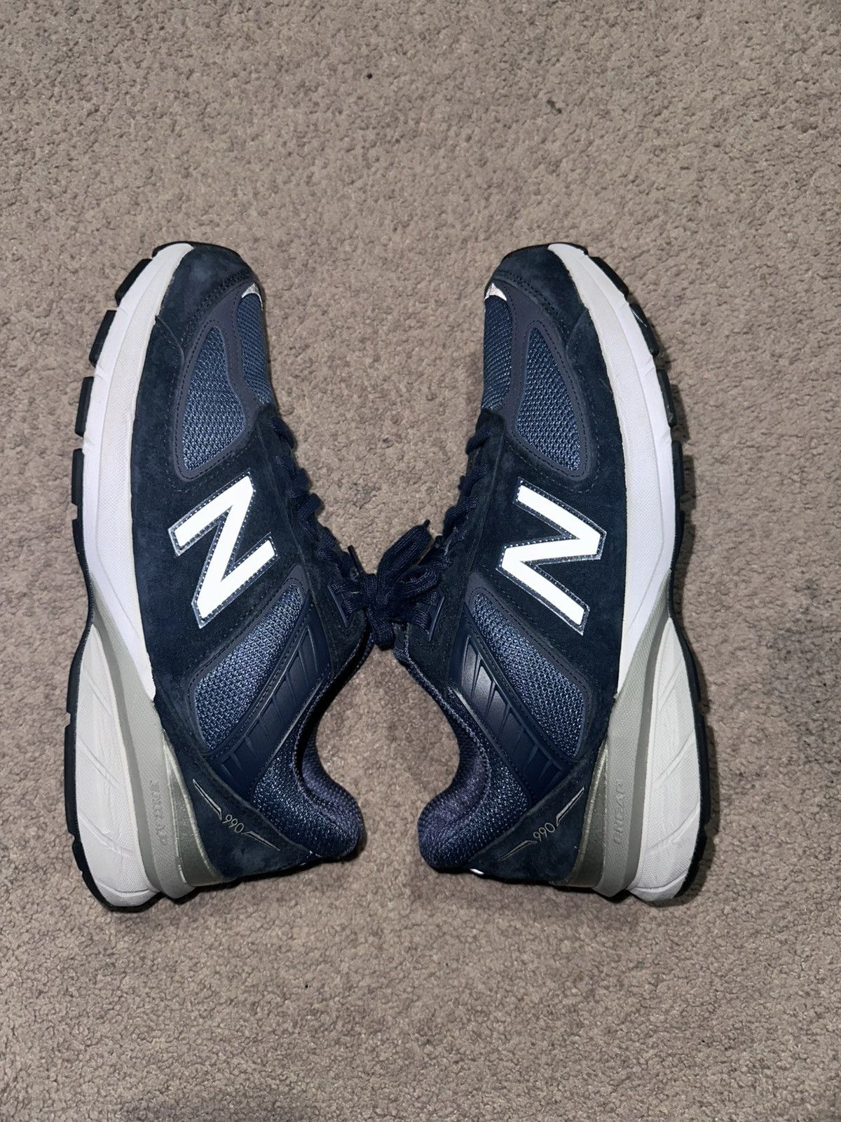 New Balance Navy blue 990s very clean Size US 9.5 / EU 42-43 - 3 Thumbnail