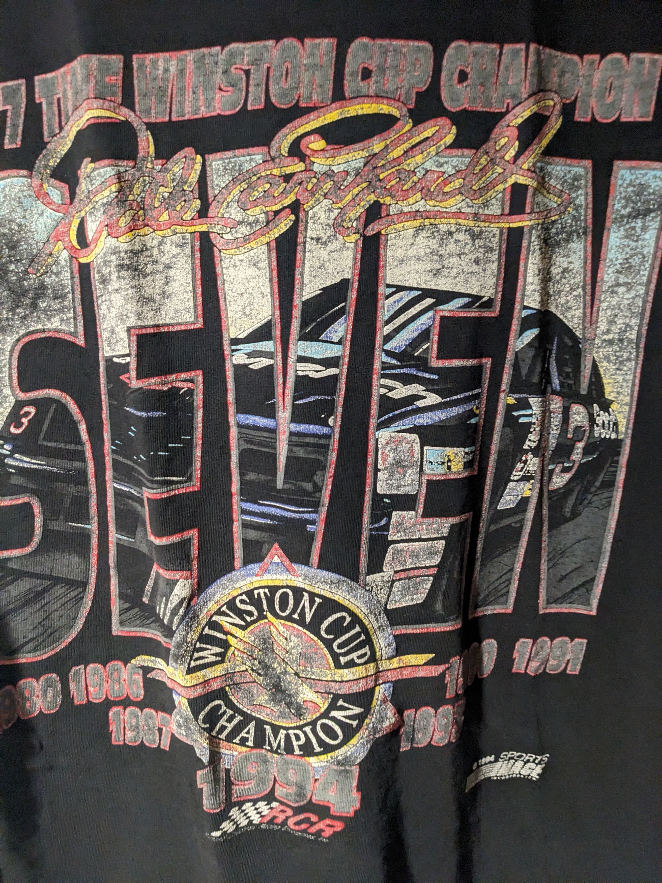 NASCAR × Vintage Vintage 1994 Dale Earnhardt Nascar Winston Cup T-Shirt Size US L / EU 52-54 / 3 - 2 Thumbnail