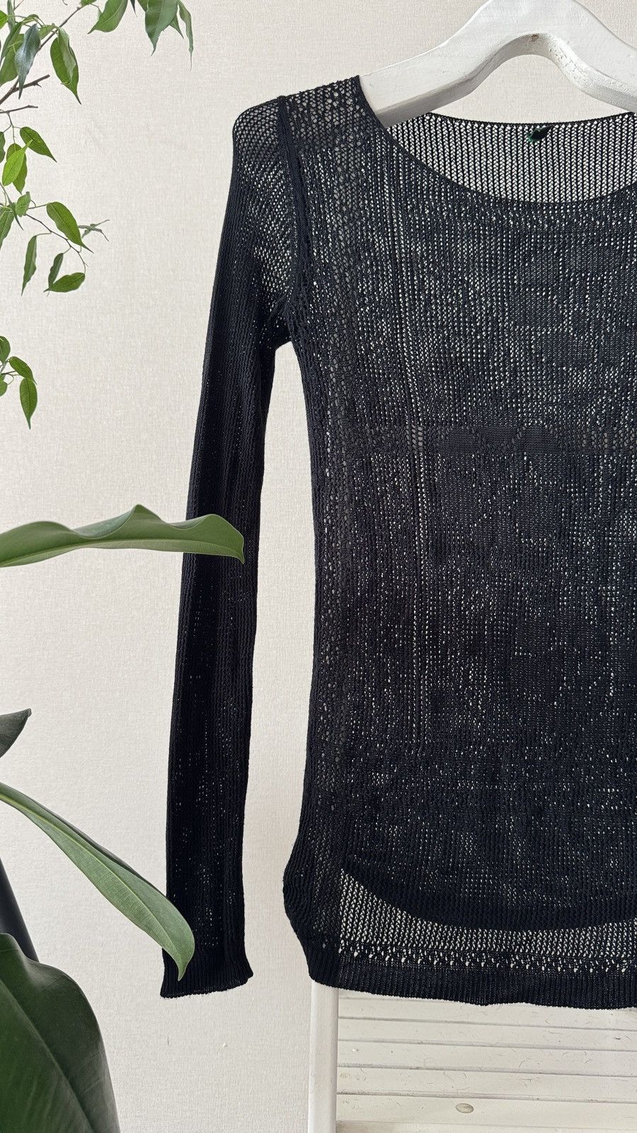 If Six Was Nine Archive Rick Owens RAF Simons Yohji Vibe Mesh LongSleeve Size L / US 10 / IT 46 - 2 Thumbnail