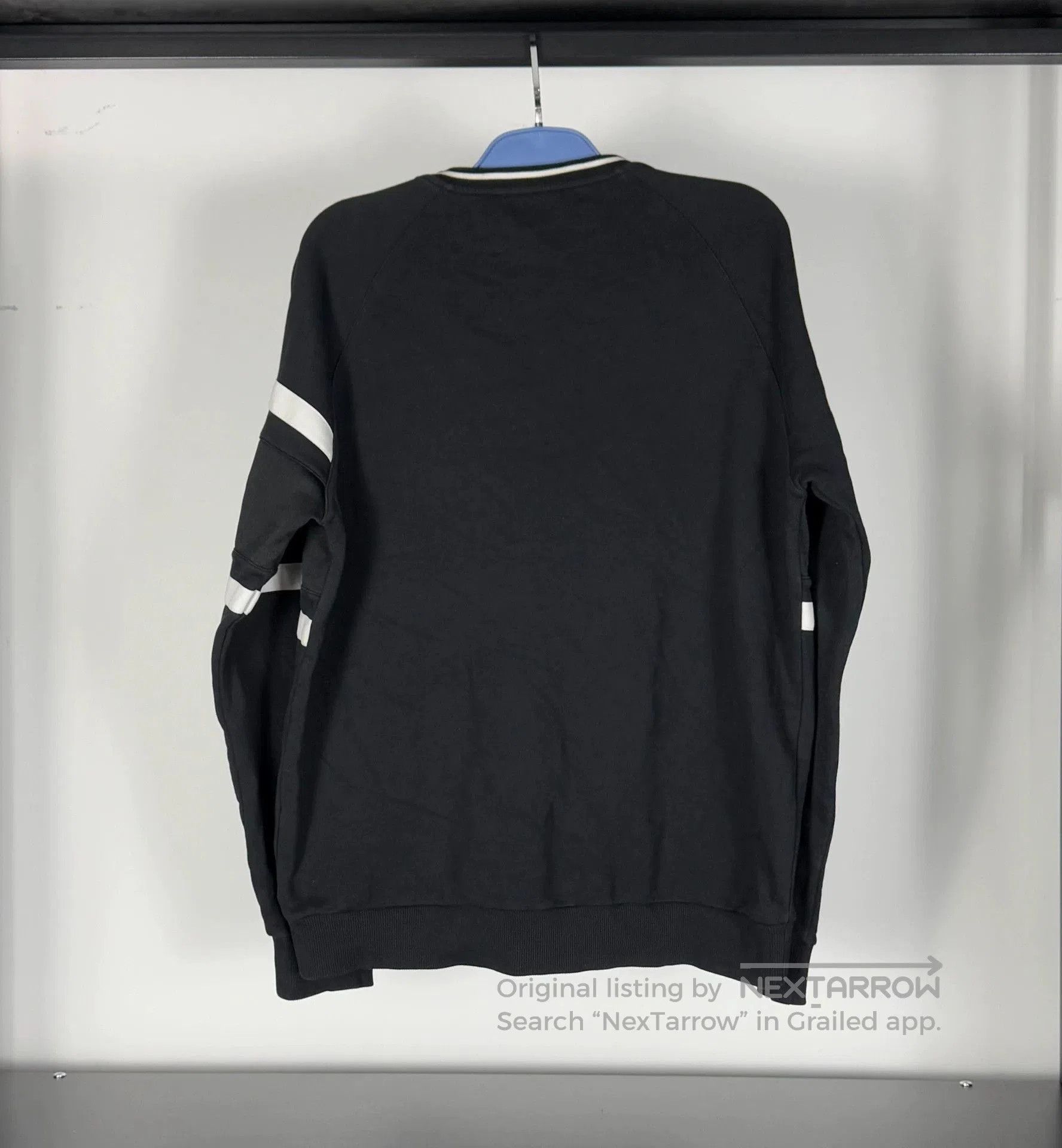 Givenchy Givenchy Black Sweatshirt with Stripe Embroidery. Size US XL / EU 56 / 4 - 2 Thumbnail