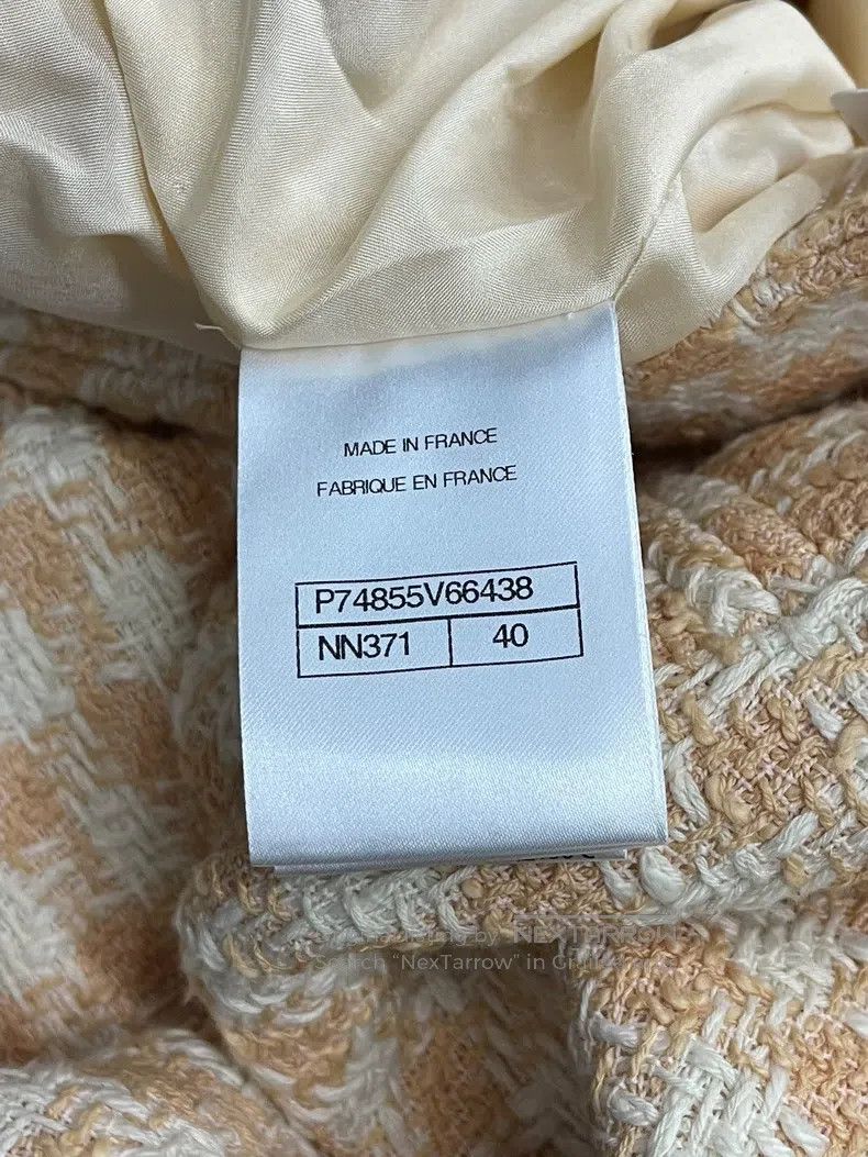 Chanel Chanel 23S spring and summer orange plaid tweed trousers c Size 26" / US 2 / IT 38 - 7 Thumbnail