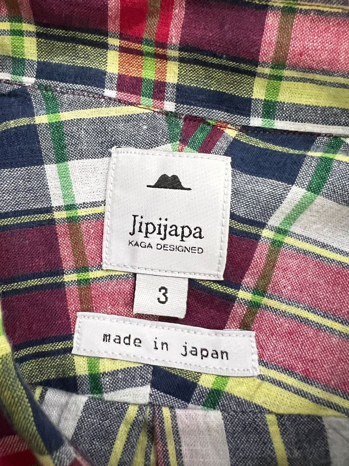 Japanese Brand Jipijapa 🇯🇵 Multipocket Plaid Button Up Shirt Size US M / EU 48-50 / 2 - 9 Thumbnail