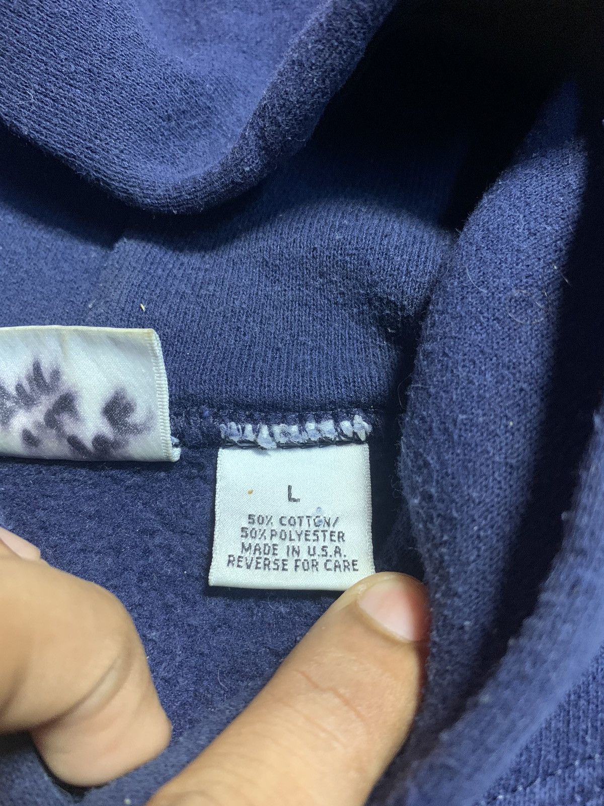 Vintage VINTAGE USN PULLOVER HOODIE REFLECTIVE LOGO RARE Size US L / EU 52-54 / 3 - 7 Thumbnail