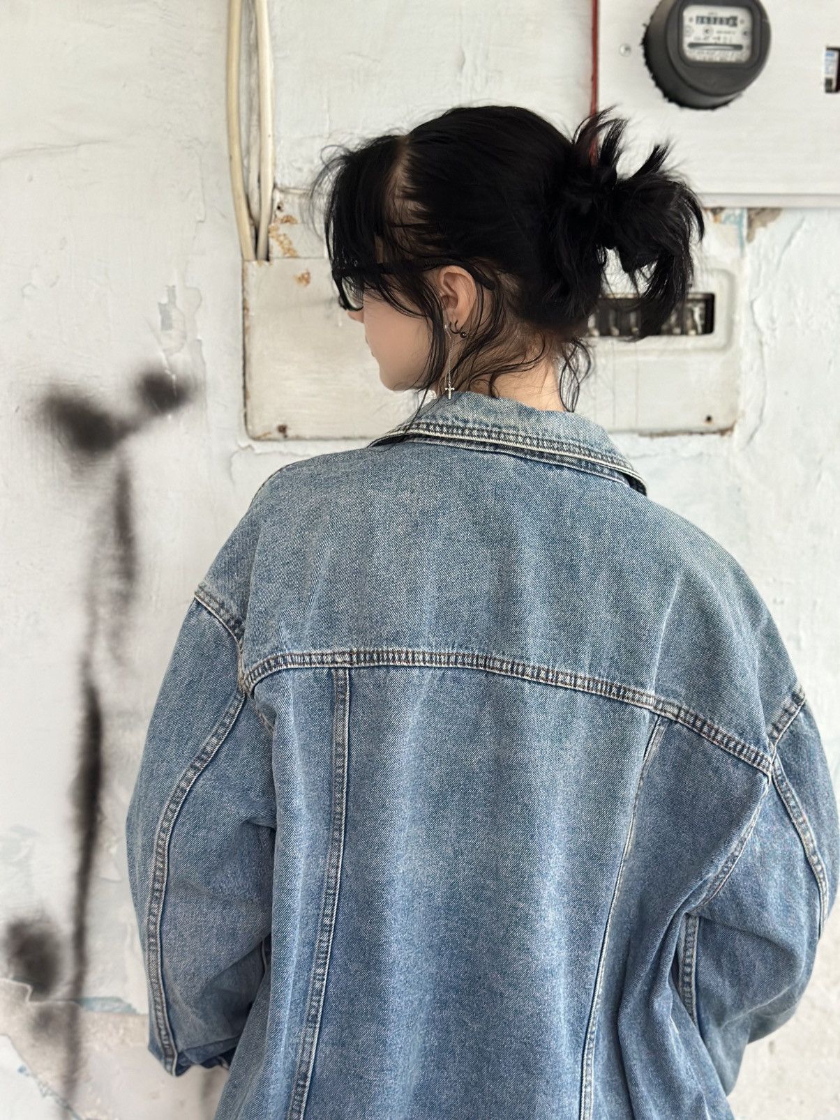 New Look VTG Mans Denim Jacket New Look Size XL Y2K 00s USA Hype Tren Size US XL / EU 56 / 4 - 8 Thumbnail