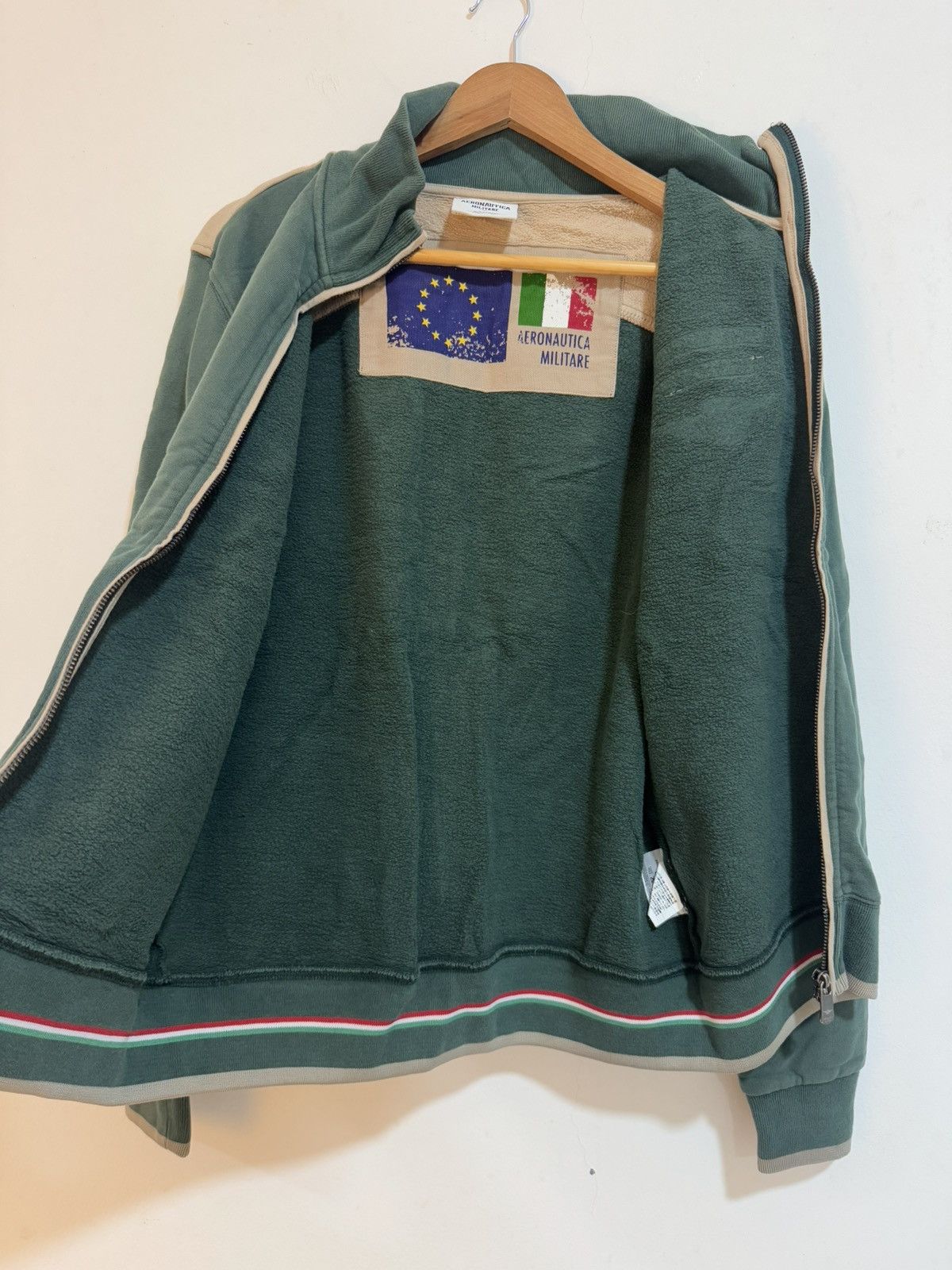 Aeronautica Militare × Vintage VTG Aeronautica Militare Cotton Zipper Jacket Size US M / EU 48-50 / 2 - 6 Thumbnail