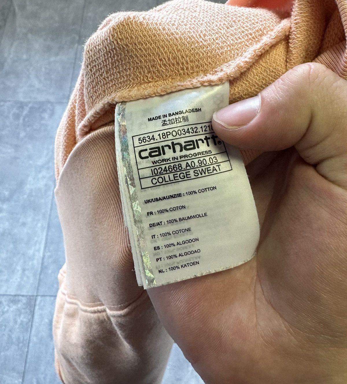 Other Carhartt Pink College Sweatshirt Overprint Logo Size US M / EU 48-50 / 2 - 9 Thumbnail