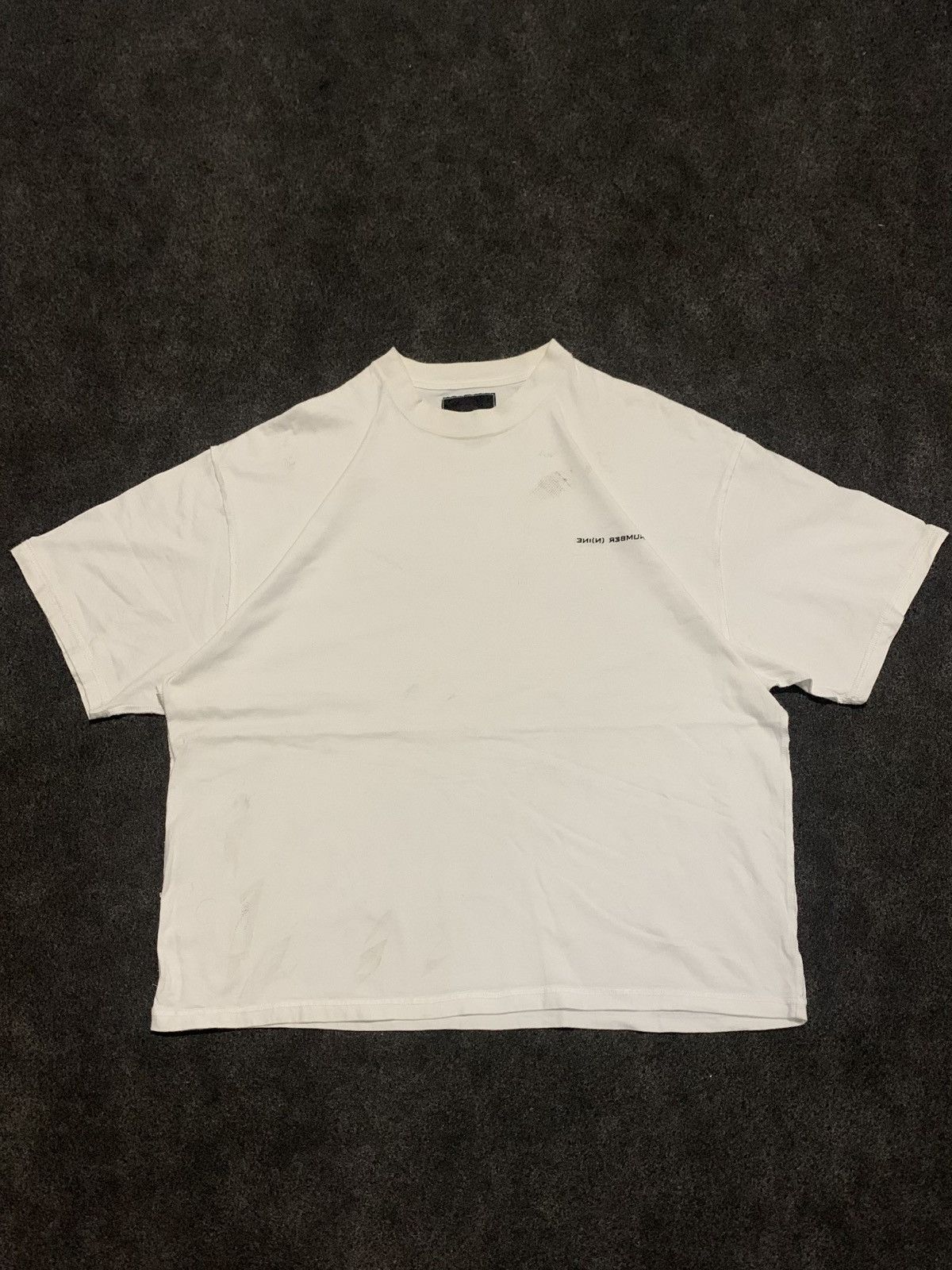 Number (N)ine Number (N)ine Reversed Logo T-shirt Size US XL / EU 56 / 4 - 2 Thumbnail