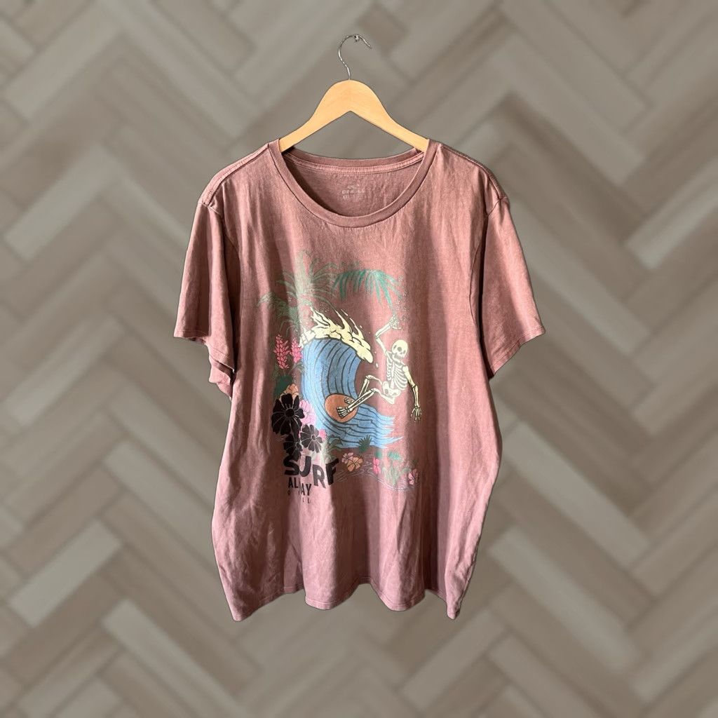 O'Neill O'Neill Mens T-Shirt Red Short Sleeve Skull Surfing Graphic Size 2XL Size US XXL / EU 58 / 5 - 1 Thumbnail