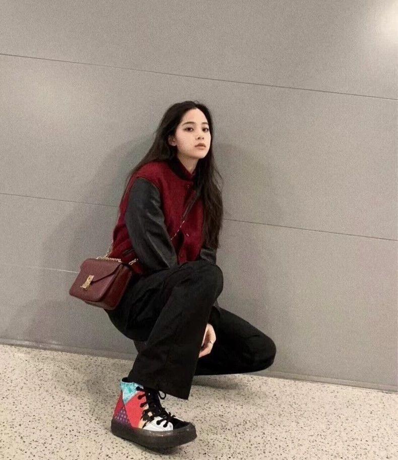 Saint Laurent Paris Saint Laurent Paris Black and red patchwork baseball jacket Size US S / EU 44-46 / 1 - 8 Thumbnail