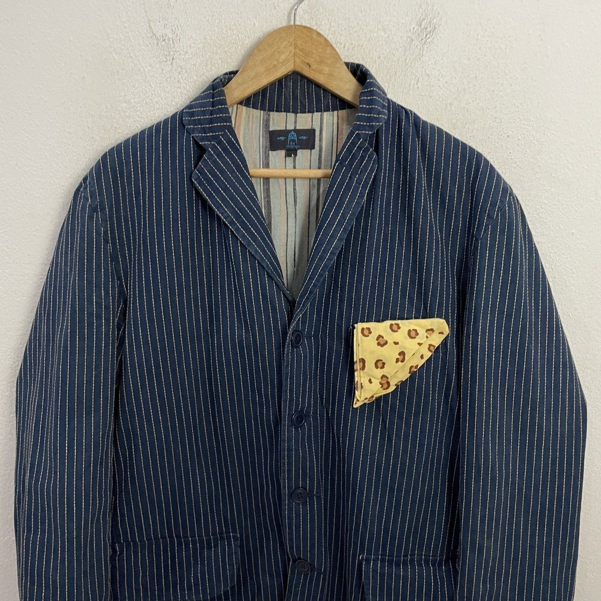 Indigo Vintage Indigo Hickory Stripe Workwear Jacket Size US M / EU 48-50 / 2 - 4 Thumbnail