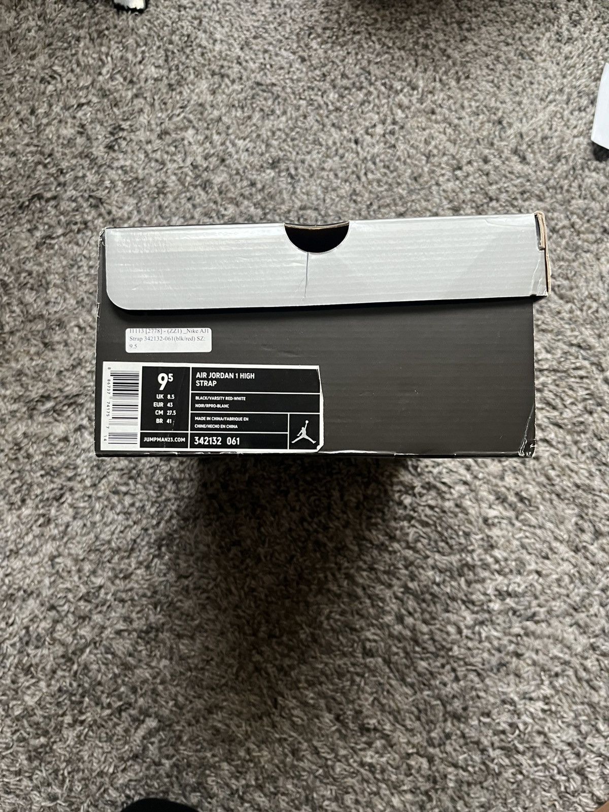 Jordan Brand Jordan Retro 1 Bred Strap Size US 9.5 / EU 42-43 - 9 Thumbnail