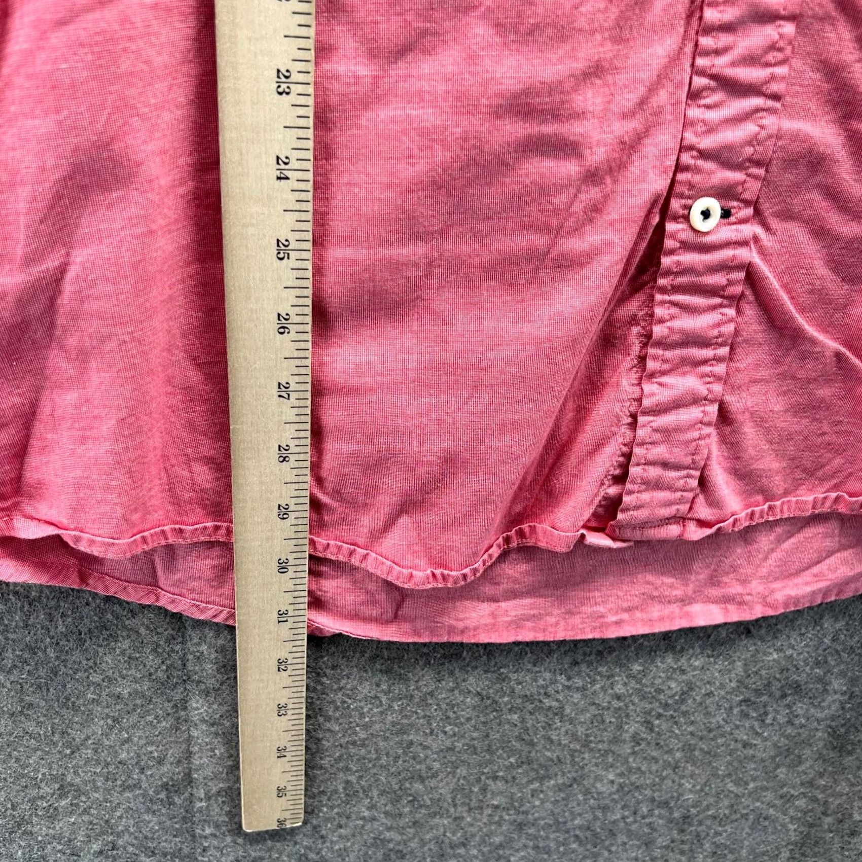 Tommy Hilfiger VINTAGE Tommy Hilfiger Shirt Mens XL Pink Button Down Classic Preppy Dress Oxford VTG Size 46R - 6 Thumbnail