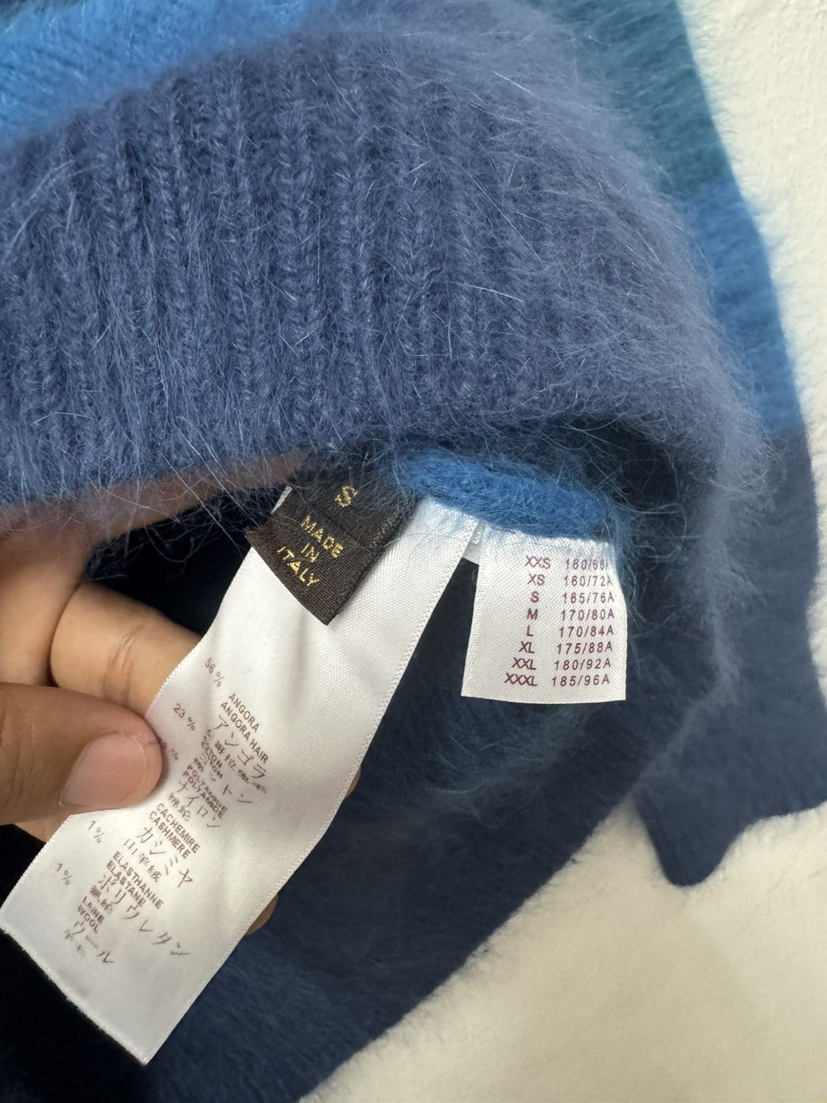 Louis Vuitton Louis Vuitton Paris Mohair Stripes Border Blue Size US S / EU 44-46 / 1 - 7 Thumbnail